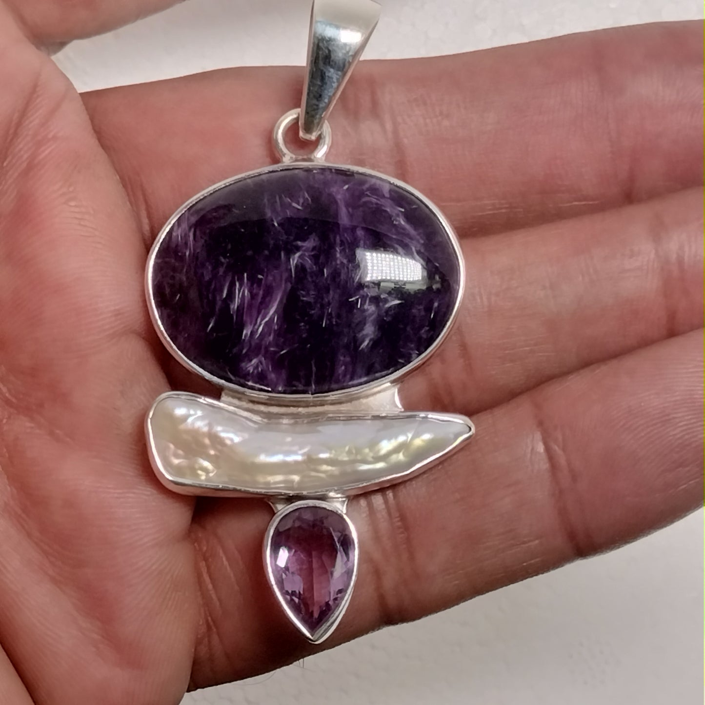 Sterling Silver Gemstone Pendant