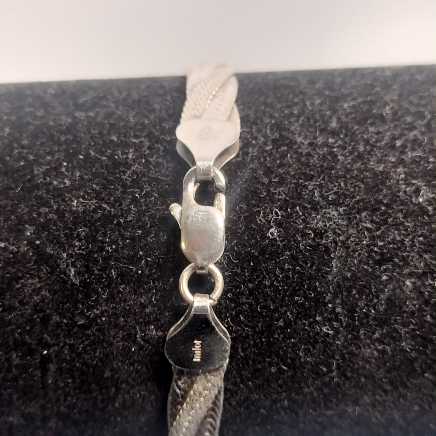 Sterling Silver Braided Herringbone Bracelet