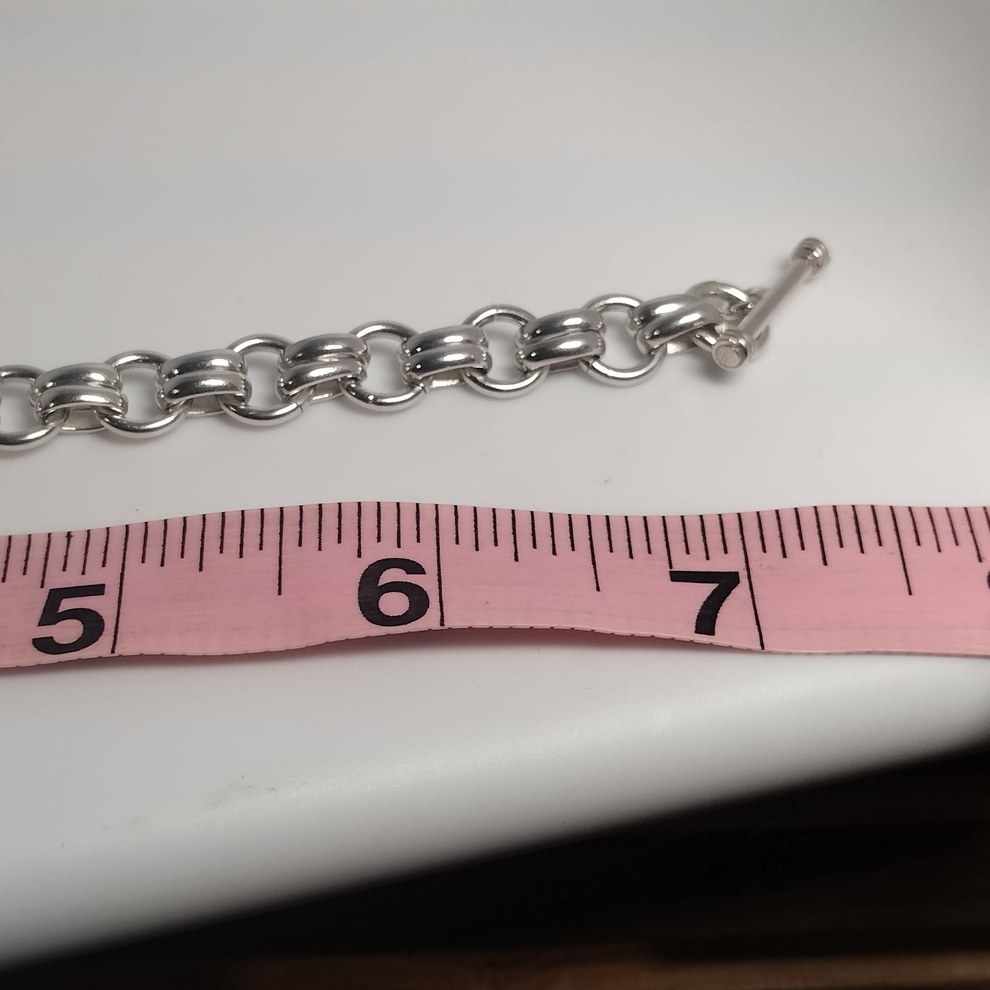Sterling Silver Toggle Bracelet
