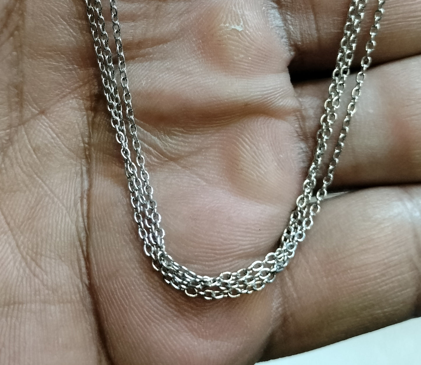 Sterling Silver Triple Strand Cable Chain