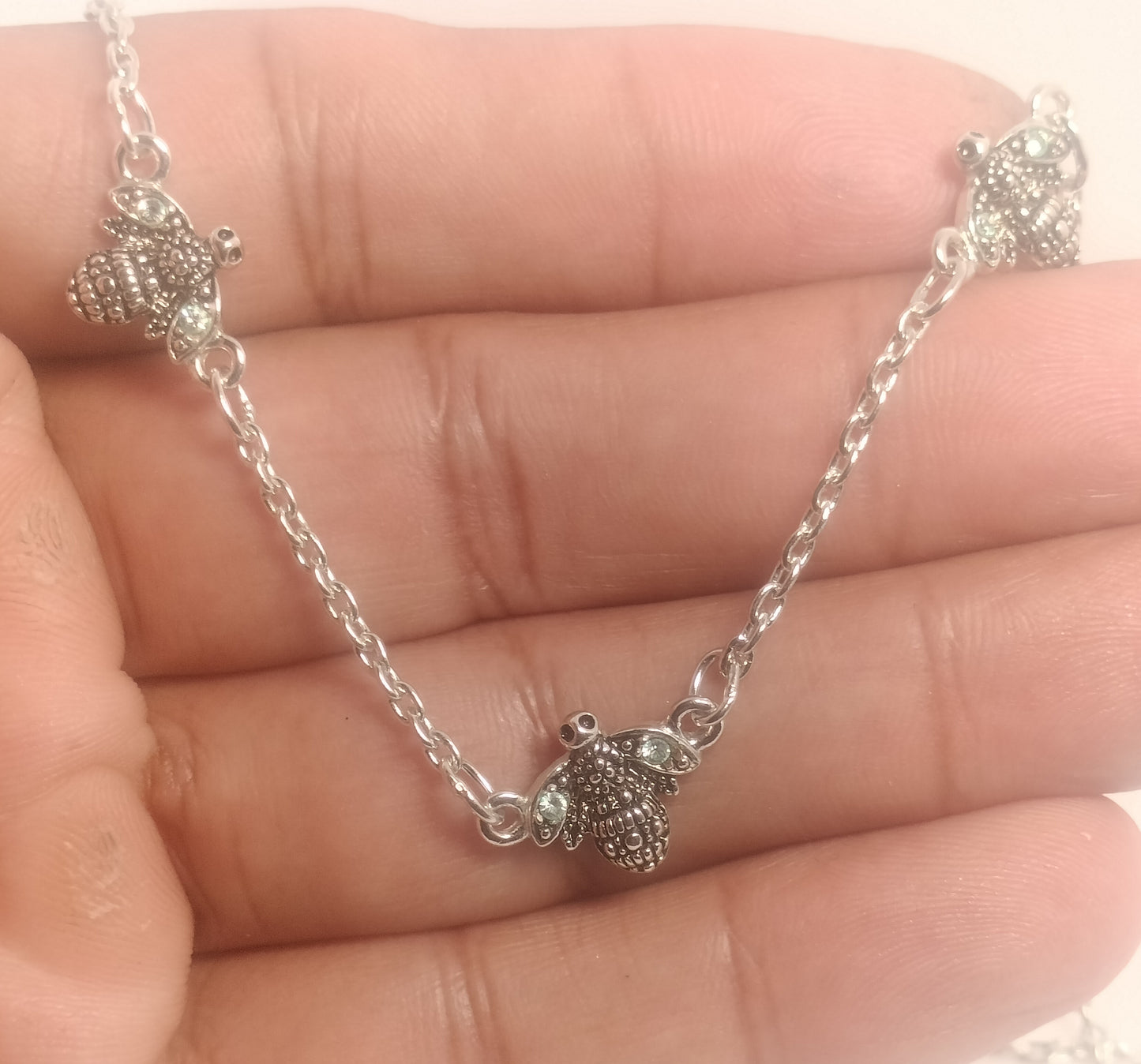 Sterling Silver Bee Necklace