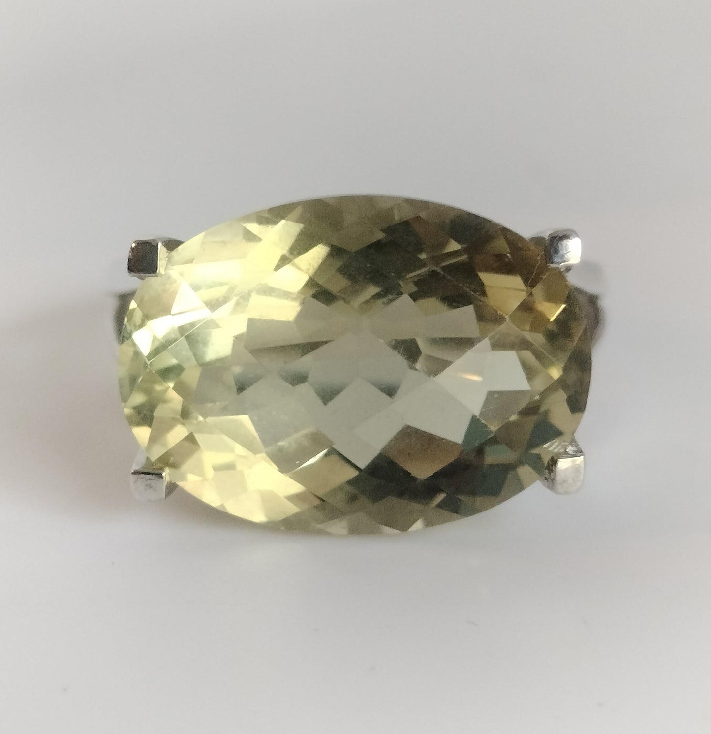 Sterling Silver Lemon Quartz Ring