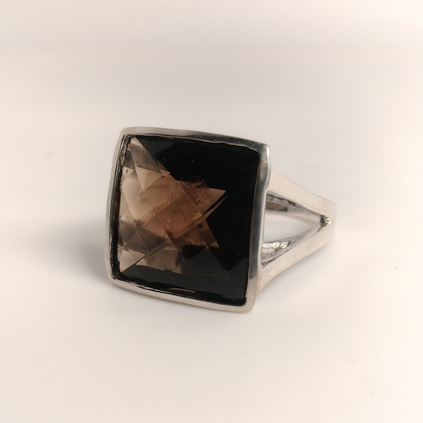 Sterling Silver Smokey Quartz Ring