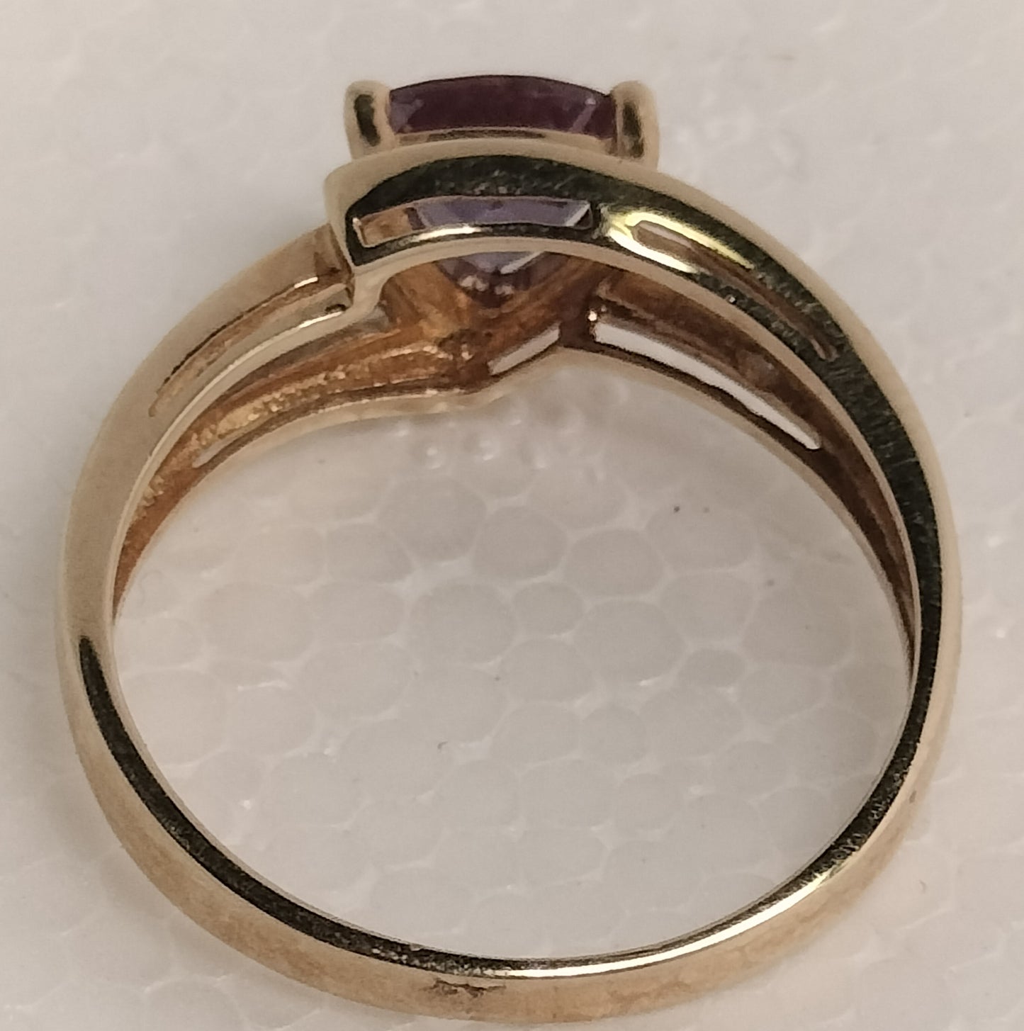 10k Gold Alexandrite and Diamond Ring