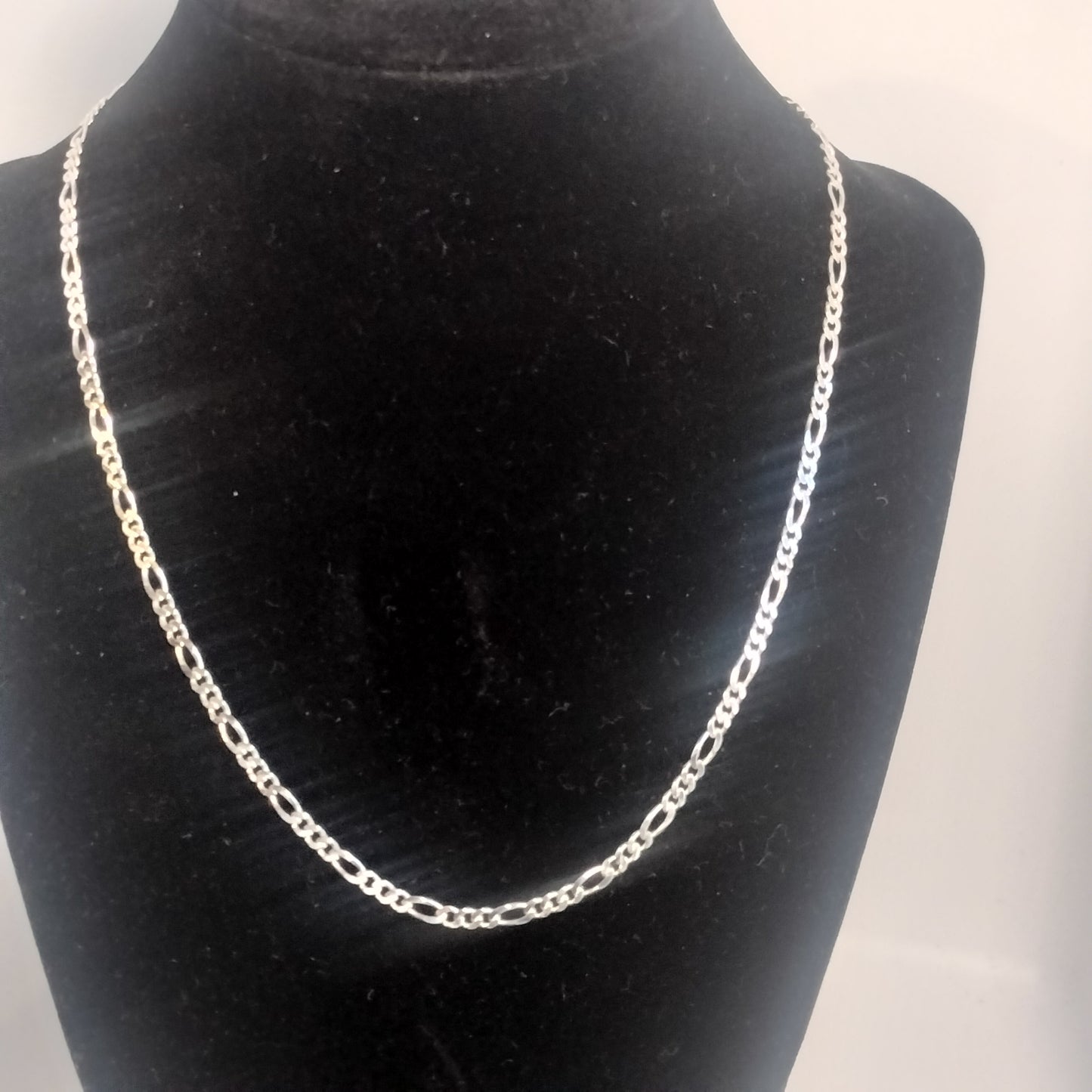 Sterling Silver Figaro Chain