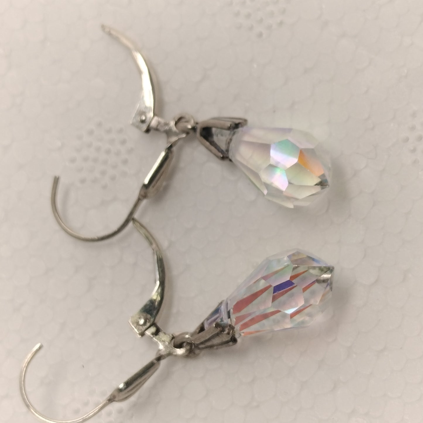 Sterling Silver Leaded Crystal Earrings