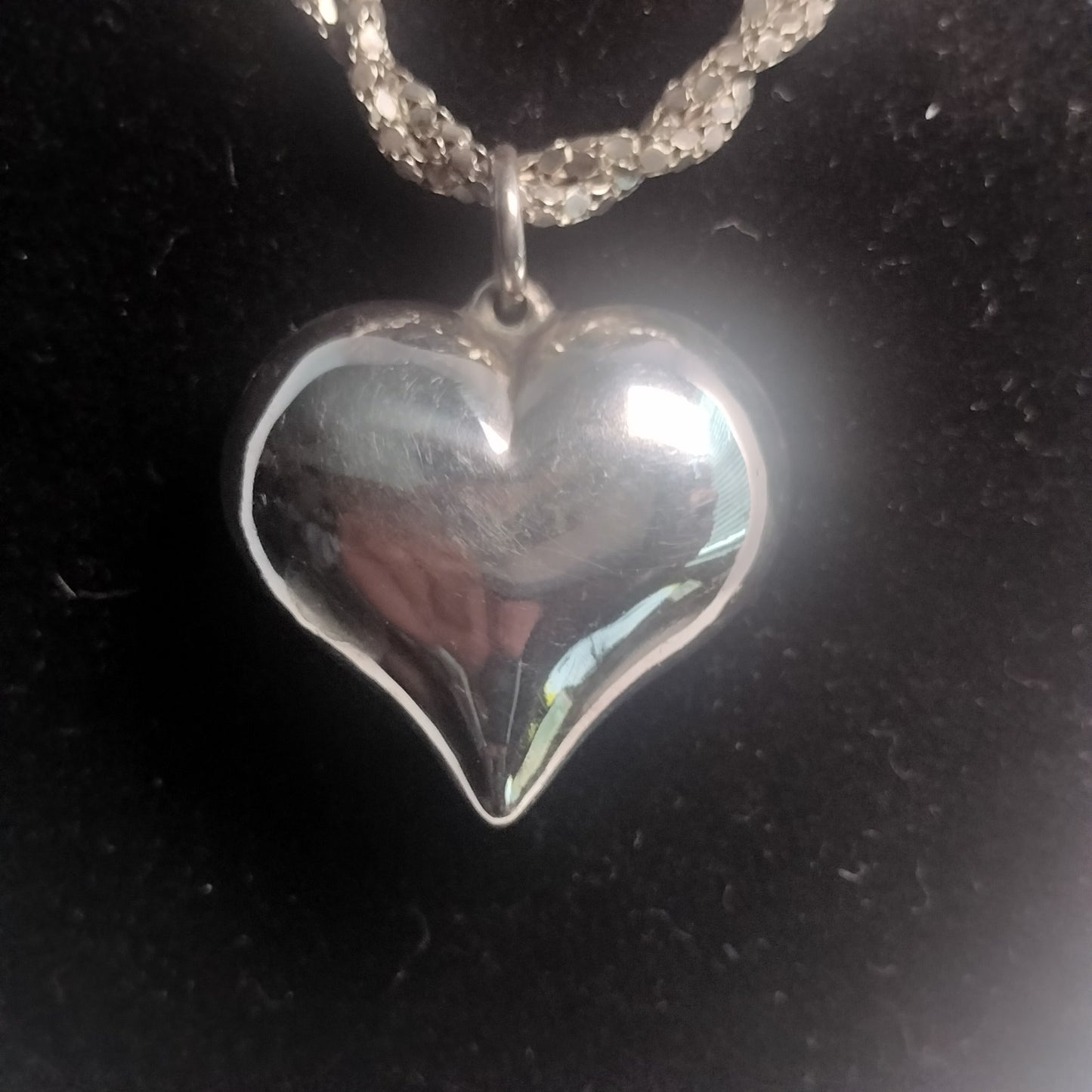 Sterling Silver Heart Pendant and Chain