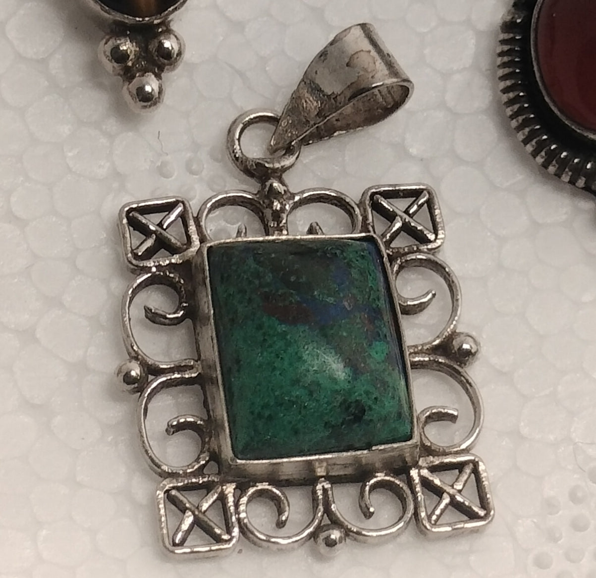 Assorted Lot of Sterling Silver Gemstone Pendants