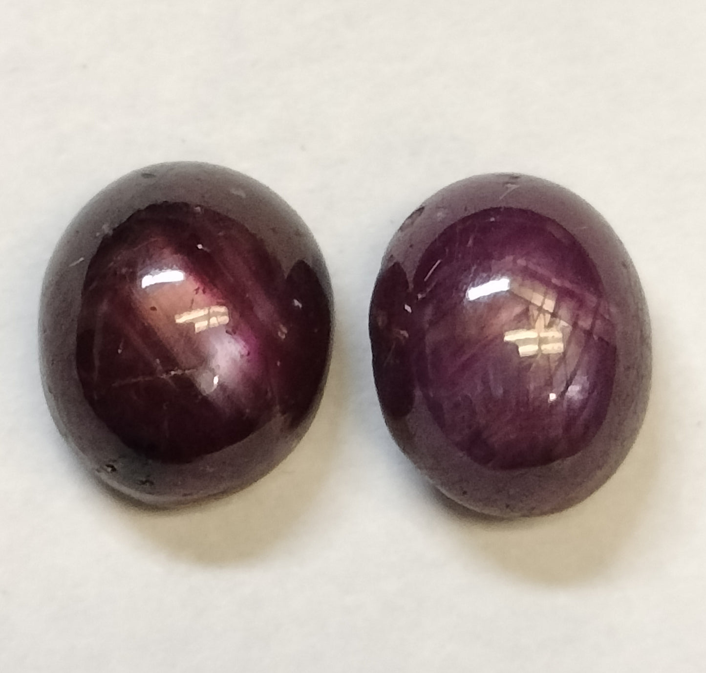 7.6 Carats Star Ruby Matched Pair