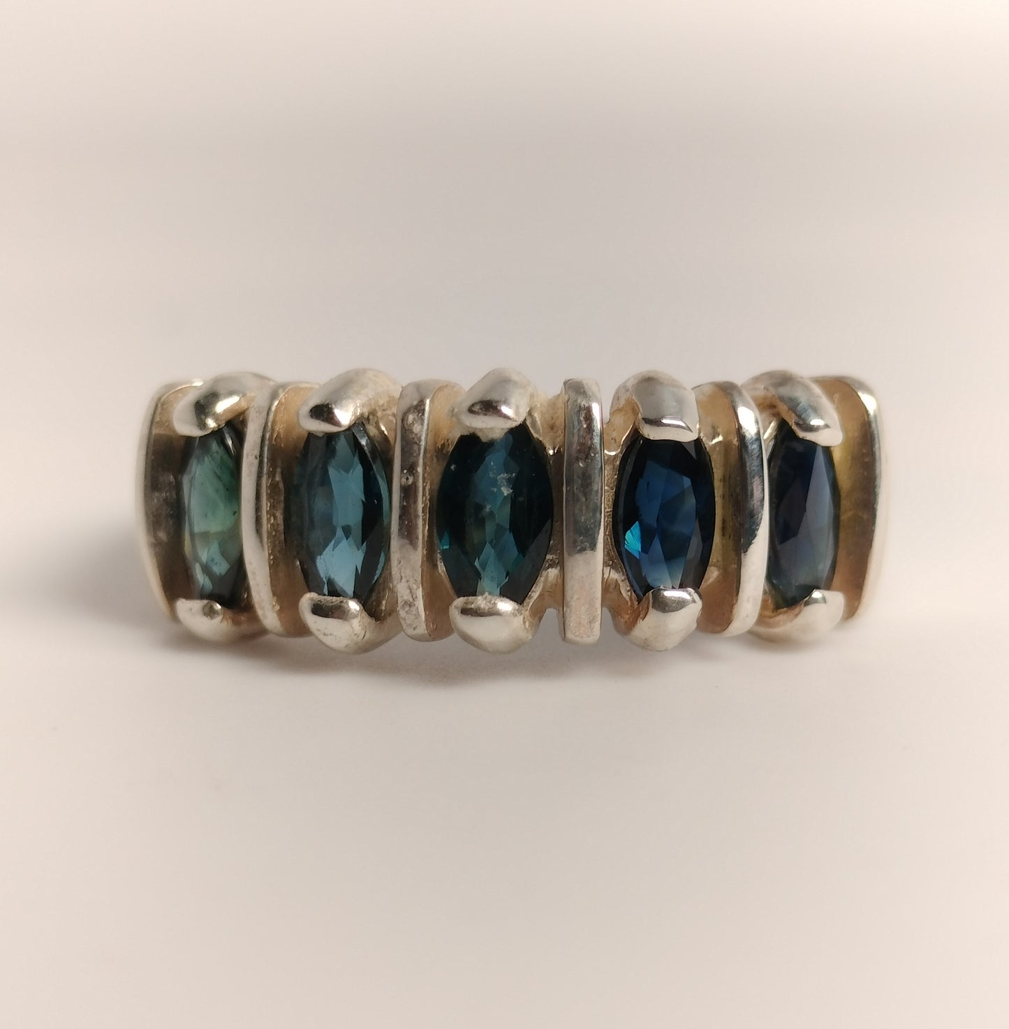 Sterling Silver Sapphire Ring