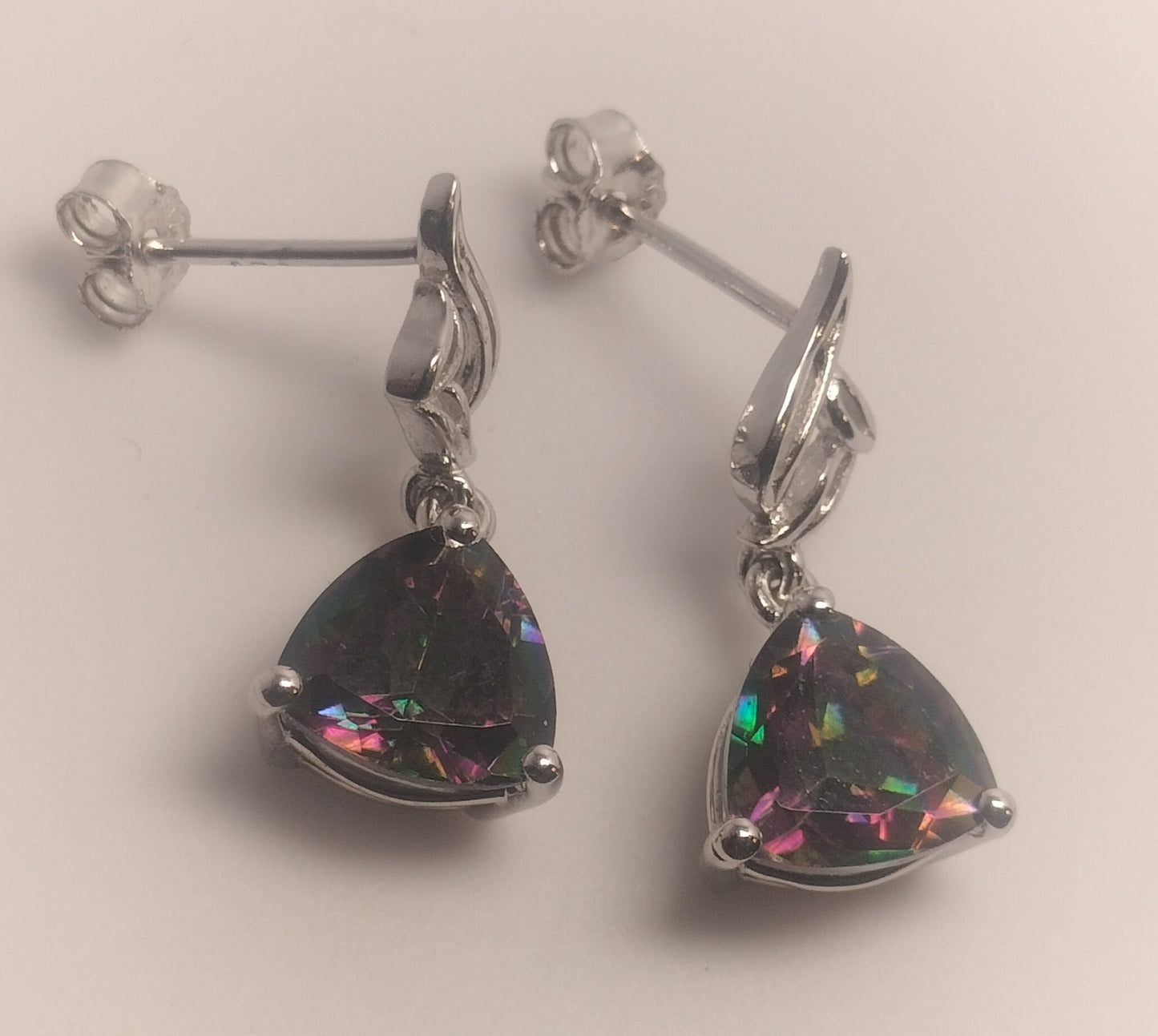 Sterling Silver Mystic Topaz Earrings