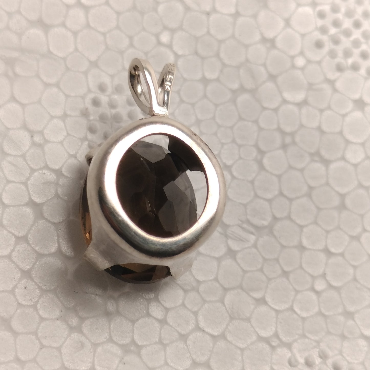 Sterling Silver Smokey Quartz Pendant