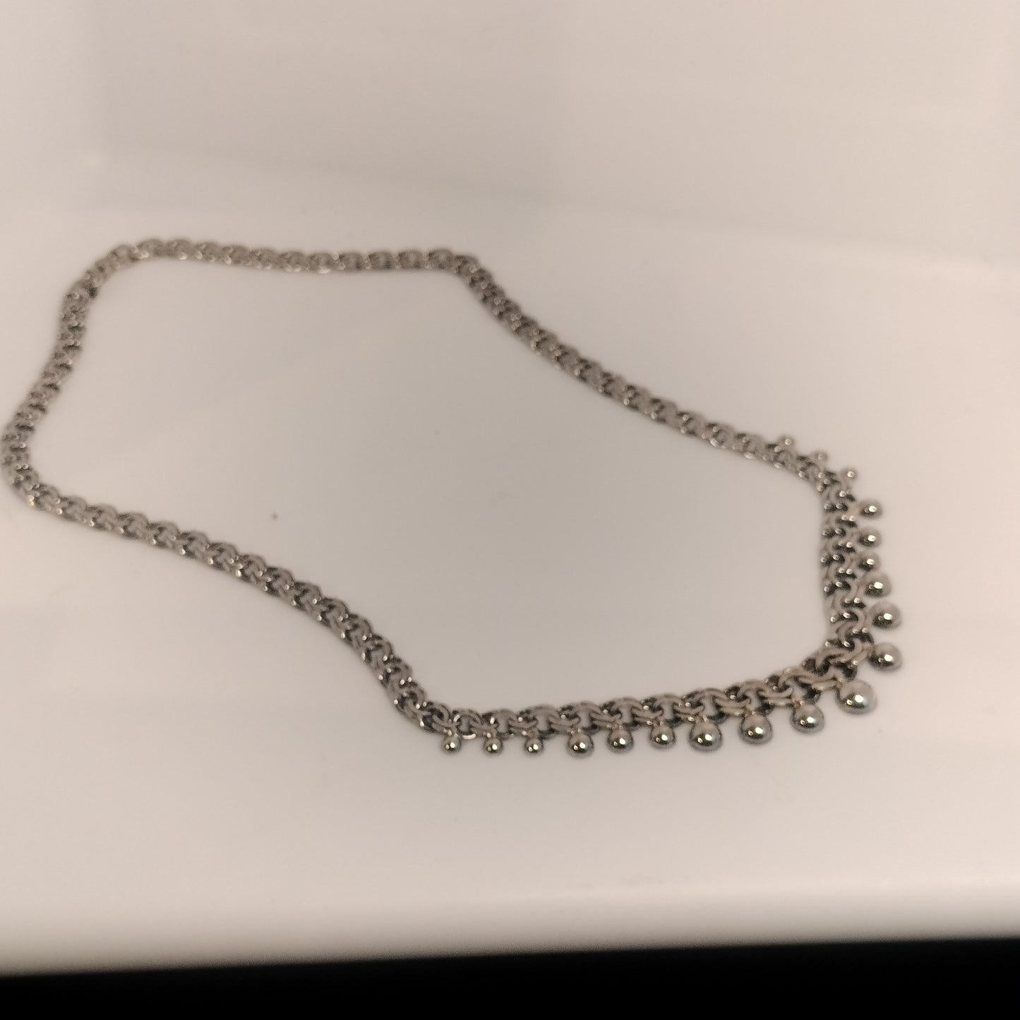 Sterling Silver Beaded Necklace