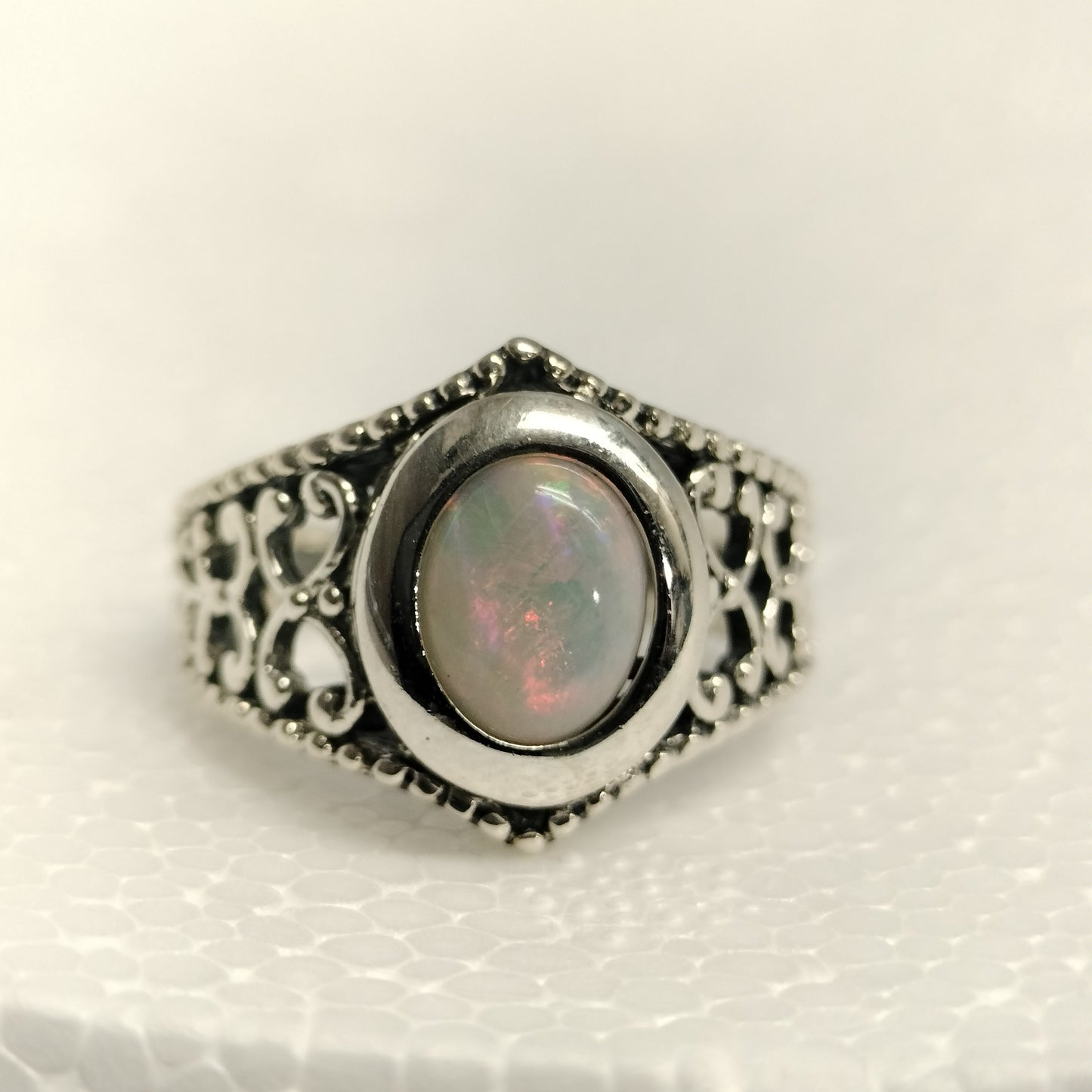 Sterling Silver Opal Ring