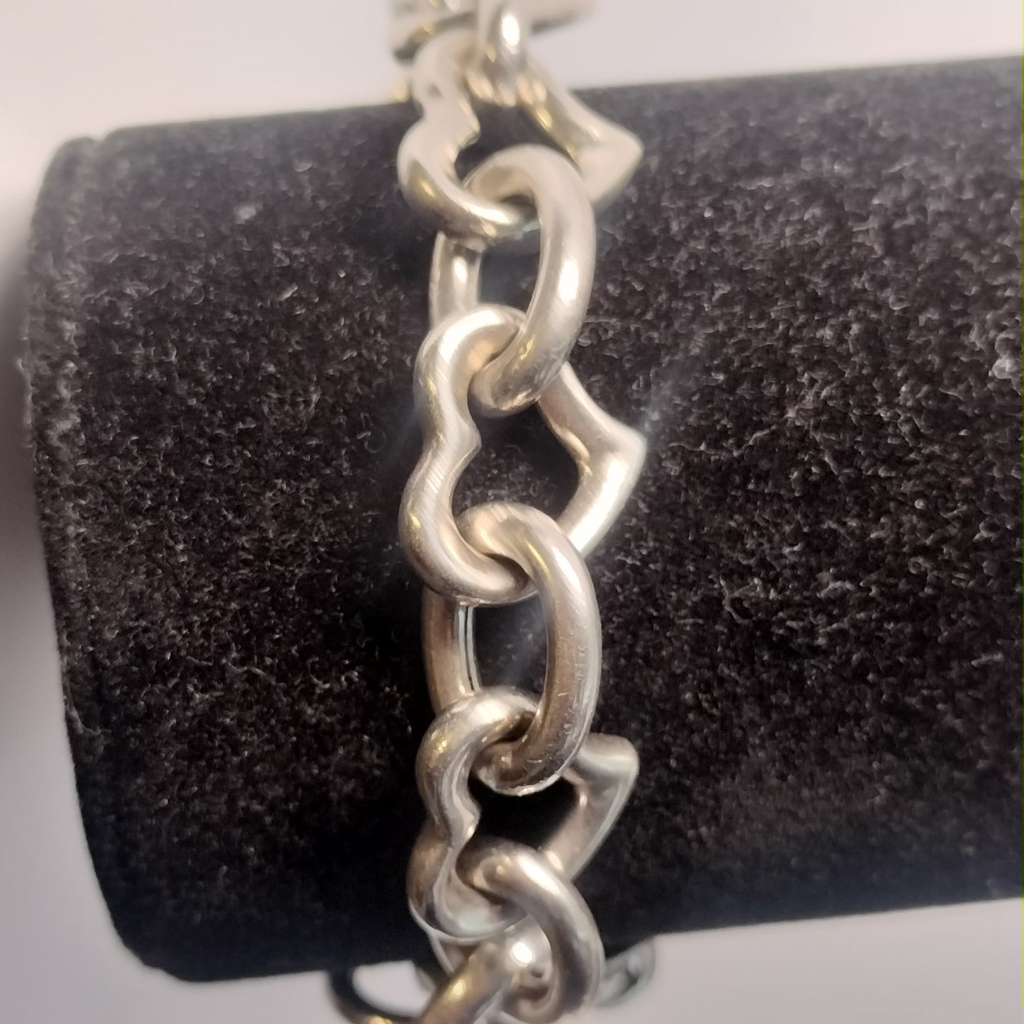 Sterling Silver Heart Bracelet