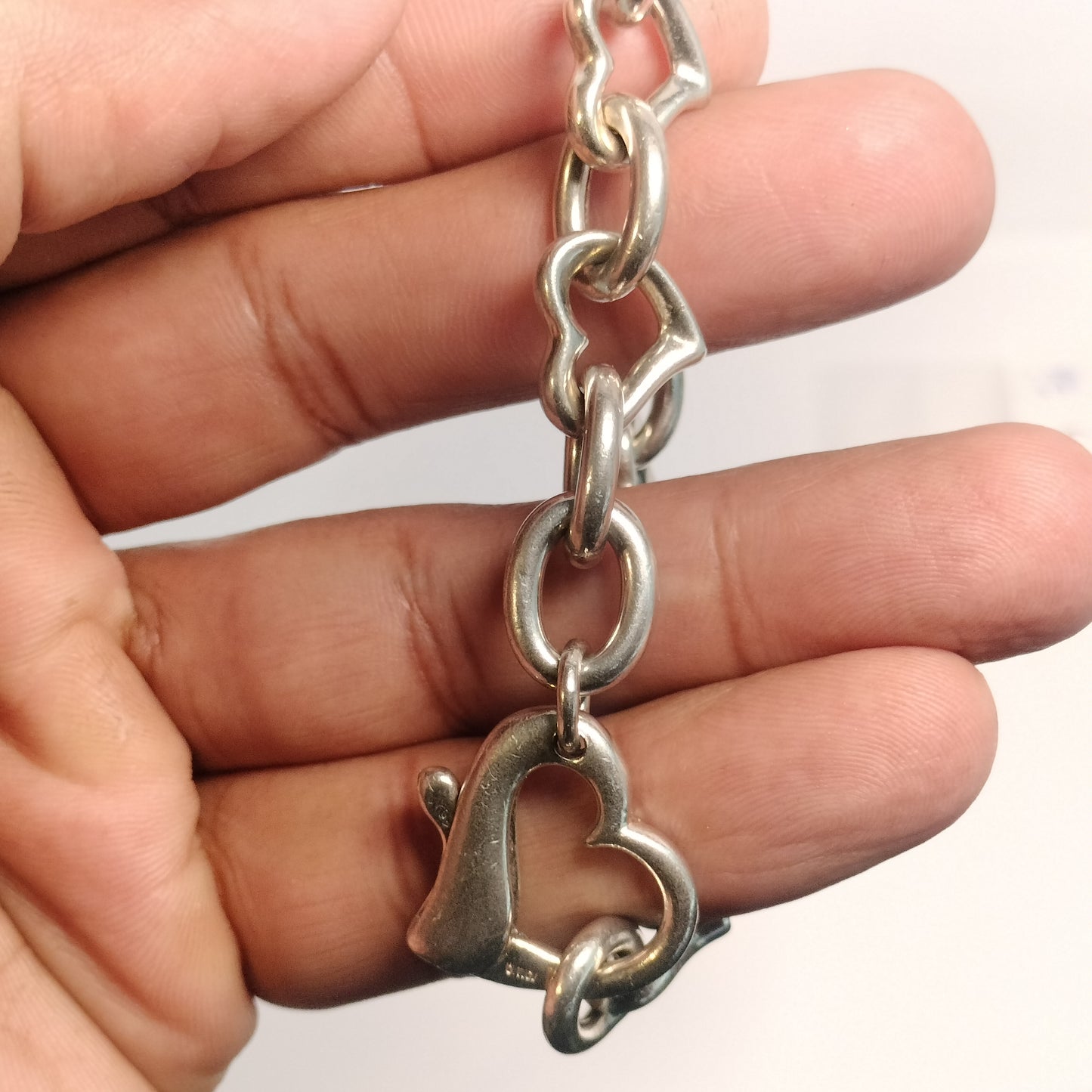 Sterling Silver Heart Bracelet