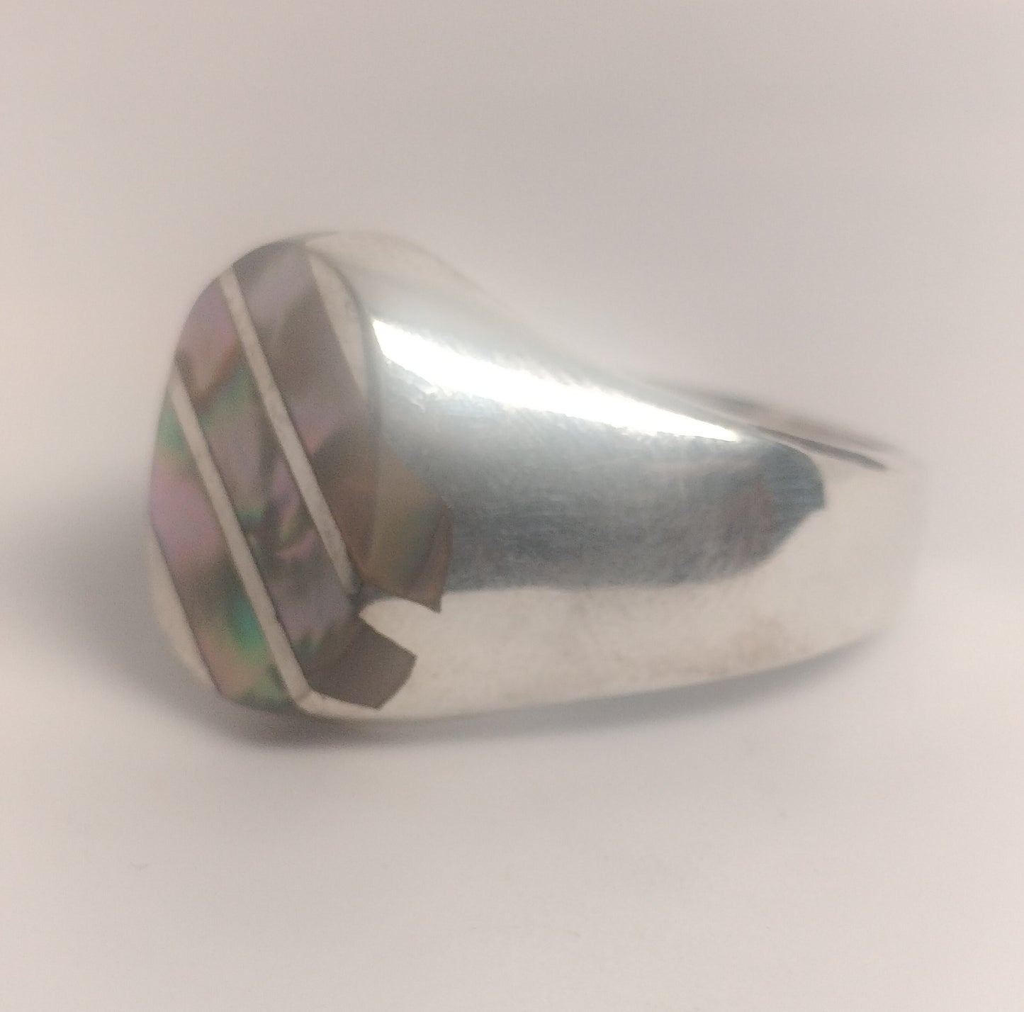 Sterling Silver Mother Of Pearl Ring