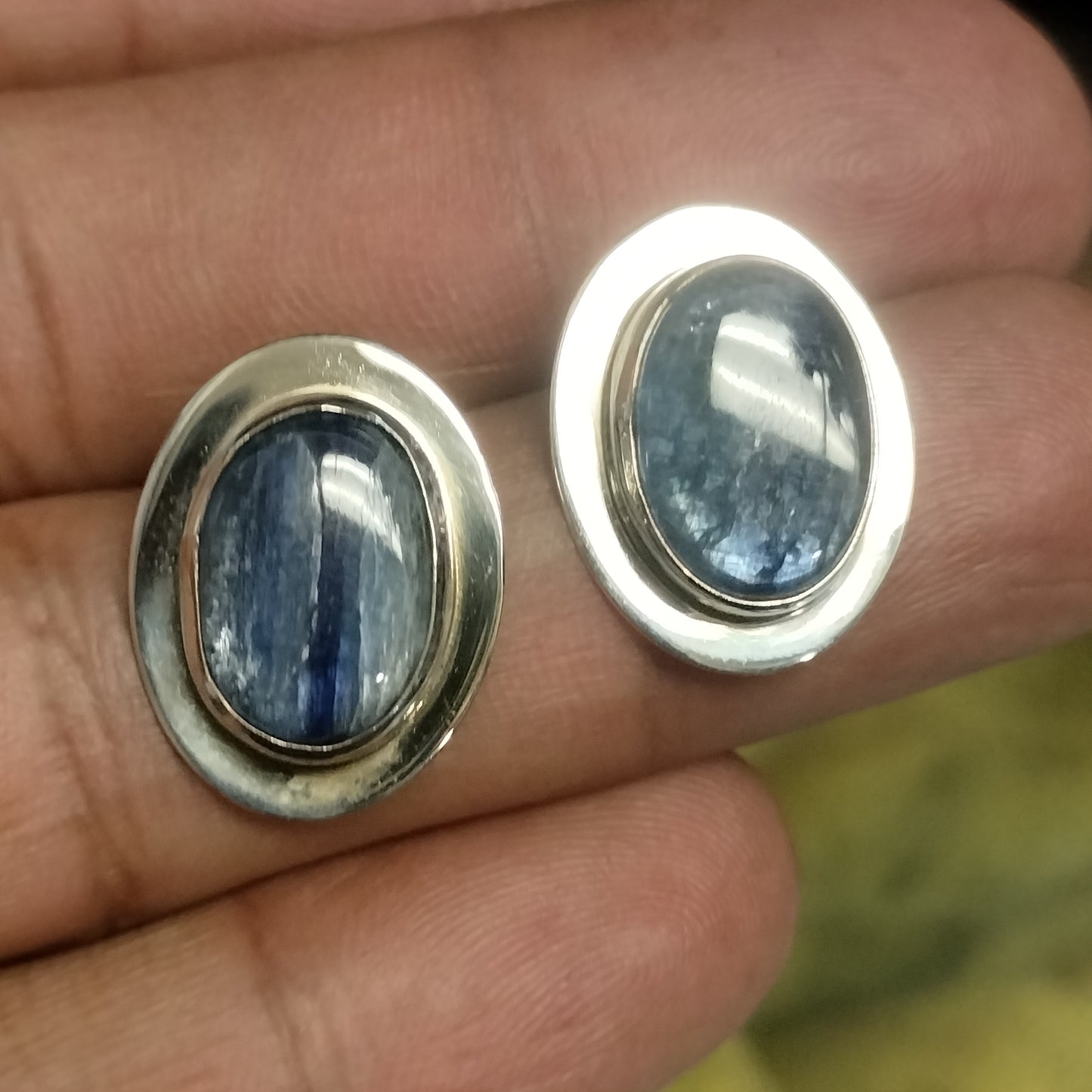 Sterling Silver Kyanite Earrings