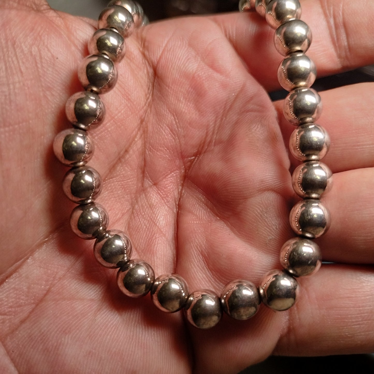 Sterling Silver Beaded Necklace