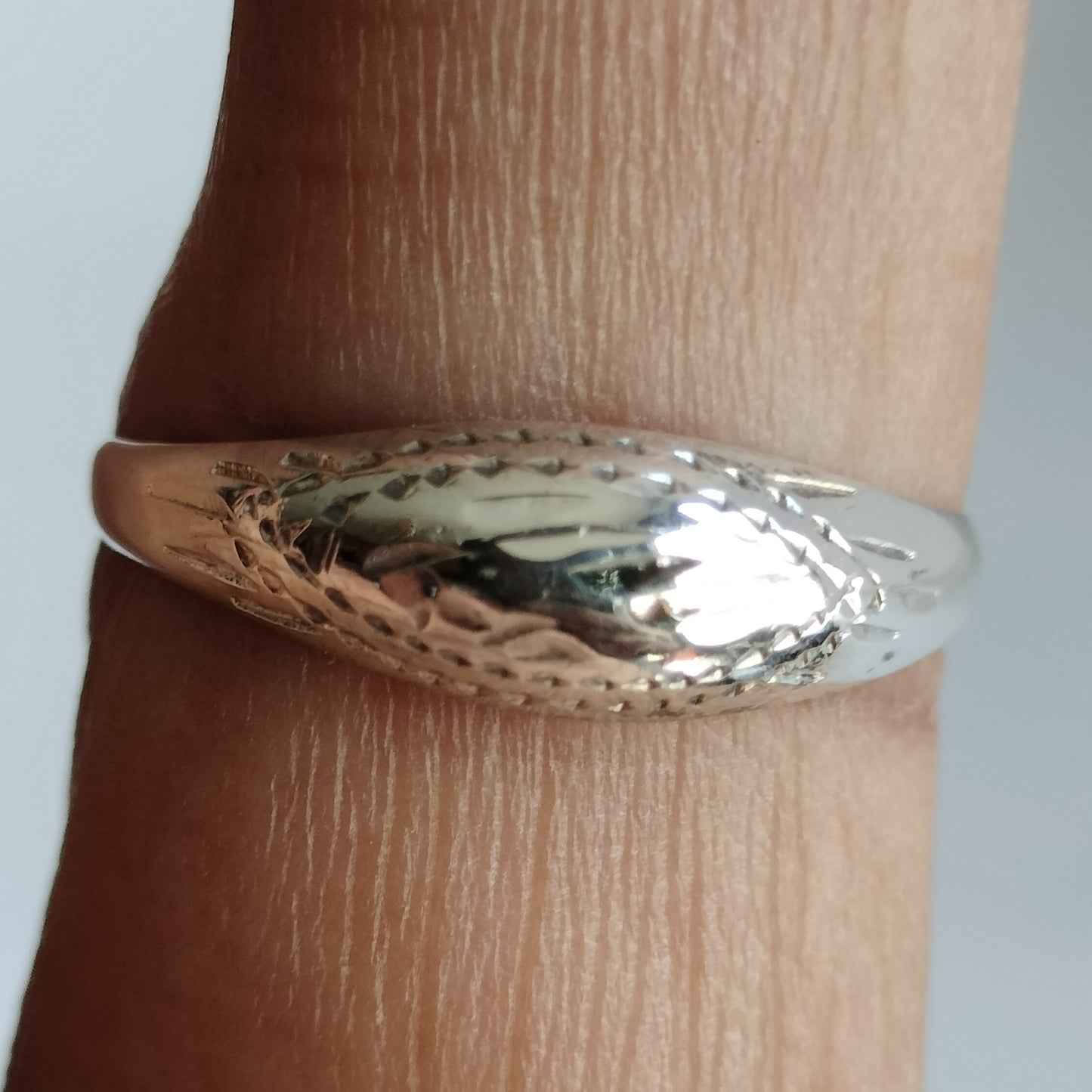 Sterling Silver Engraved Ring
