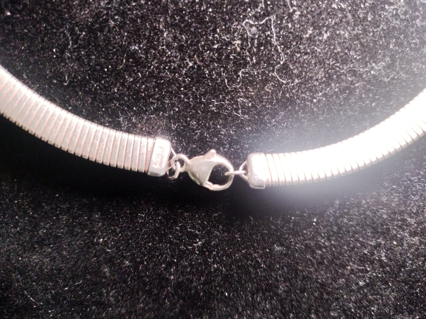 Sterling Silver Omega Necklace