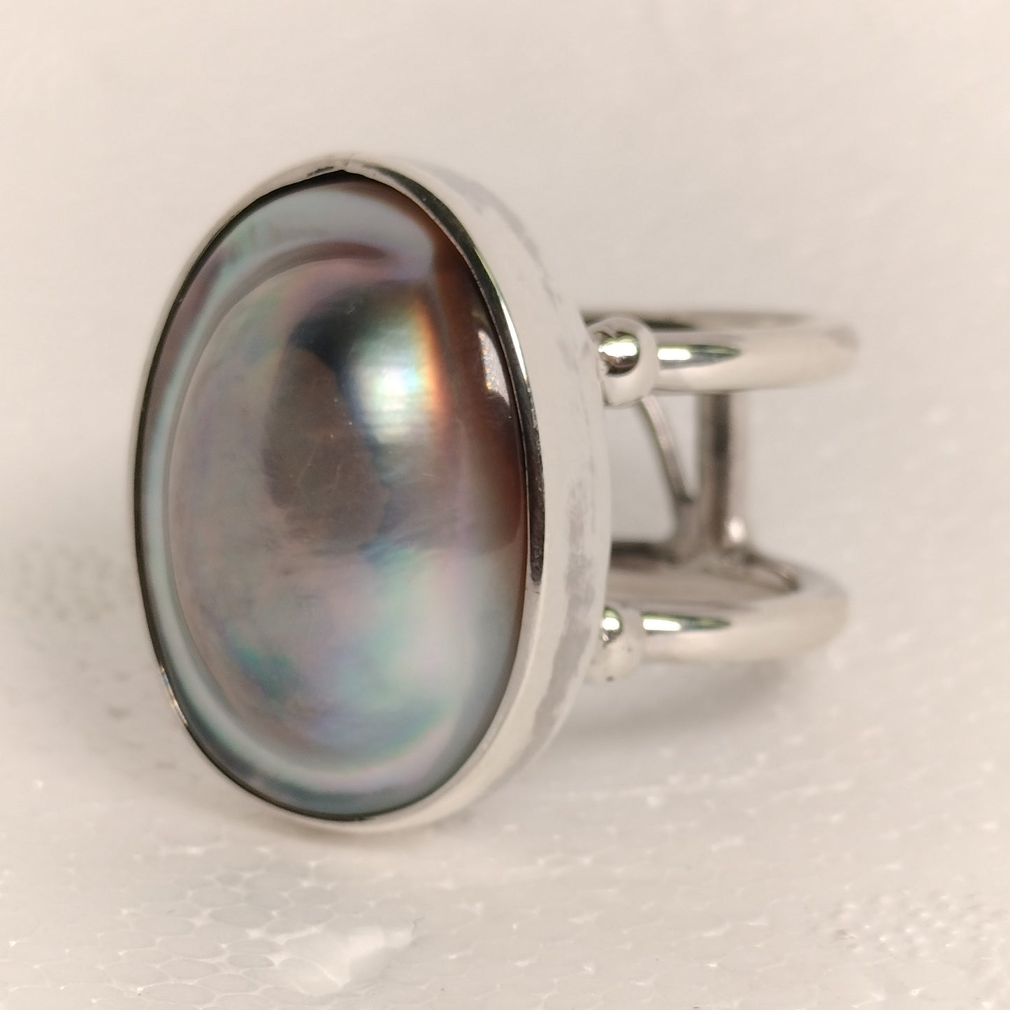 Sterling Silver Pearl Ring