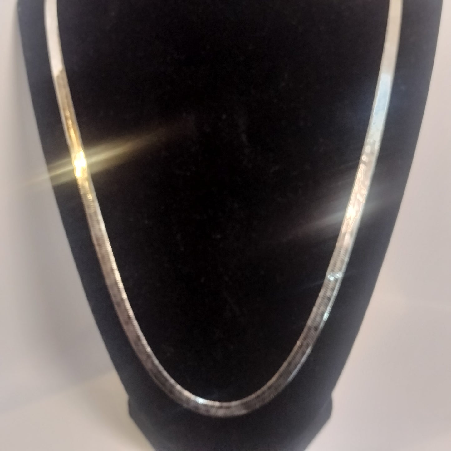 Sterling Silver Herringbone Necklace