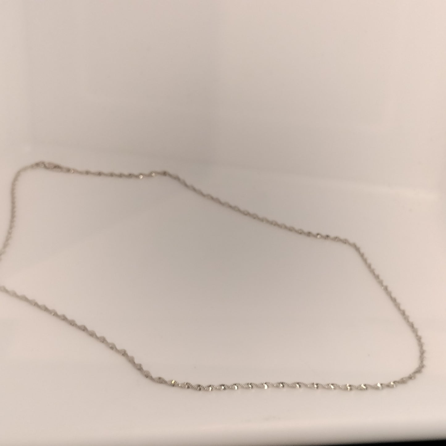 Sterling Silver Twisted herringbone Necklace