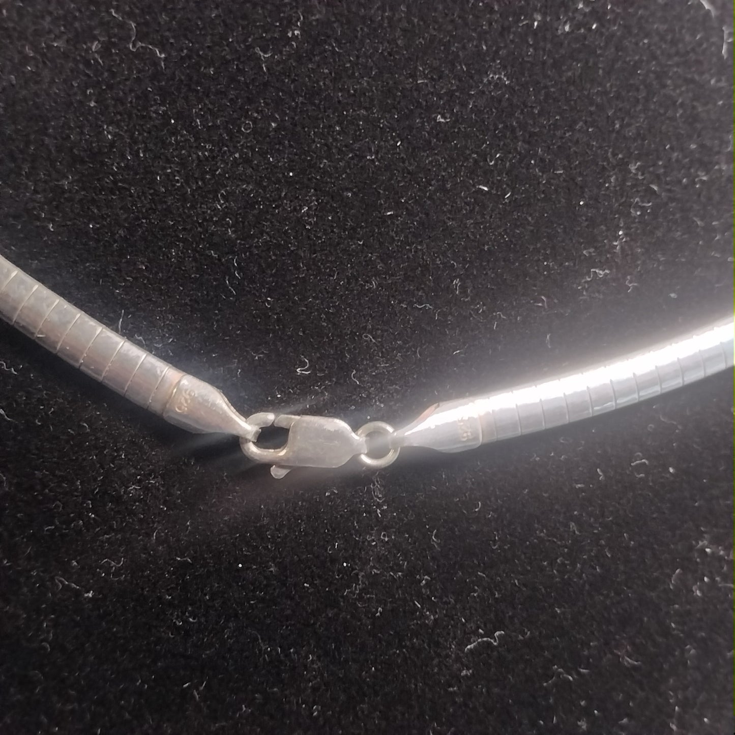 Sterling Silver Omega Necklace