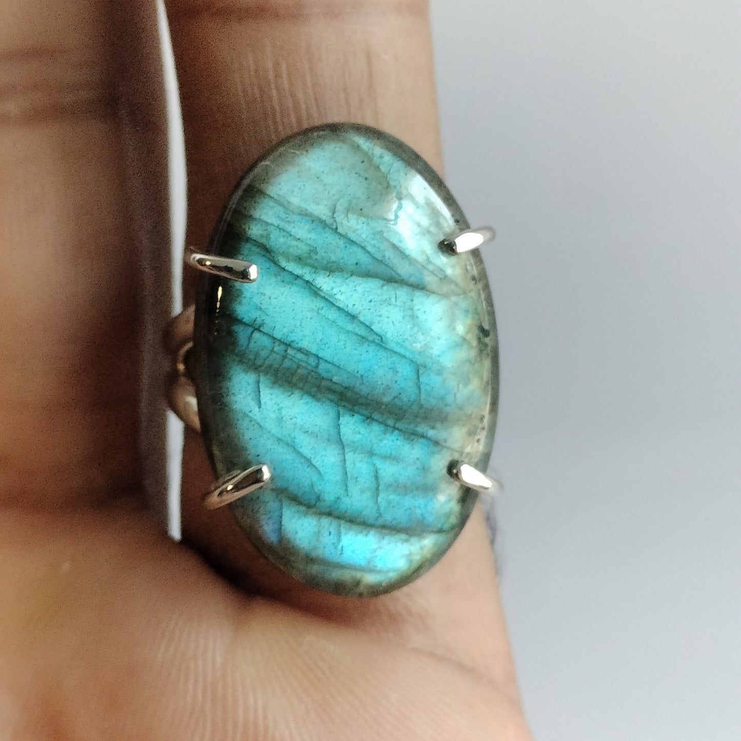 Sterling Silver Labradorite Ring