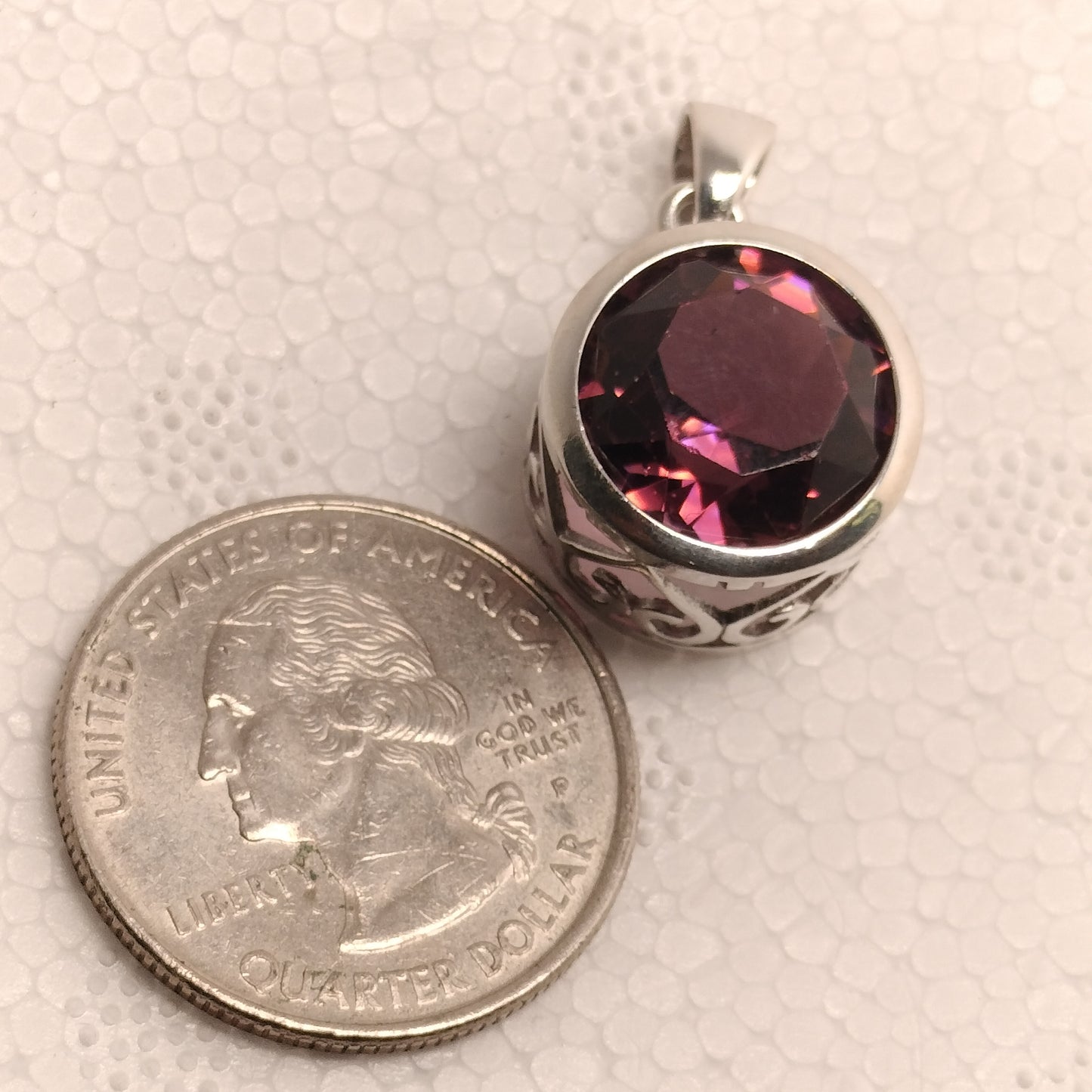 Sterling Silver Amethyst Pendant
