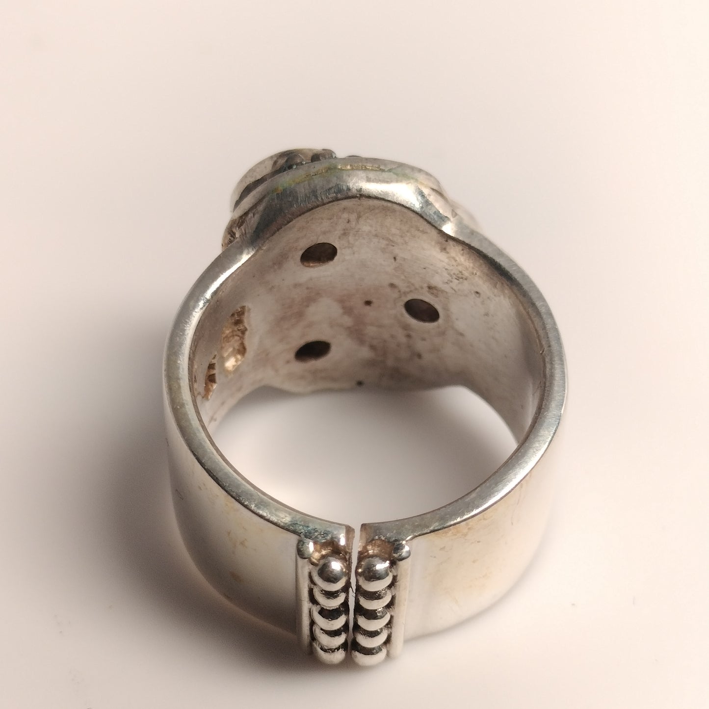 Sterling Silver Amethyst, Moonstone and Iolite Ring