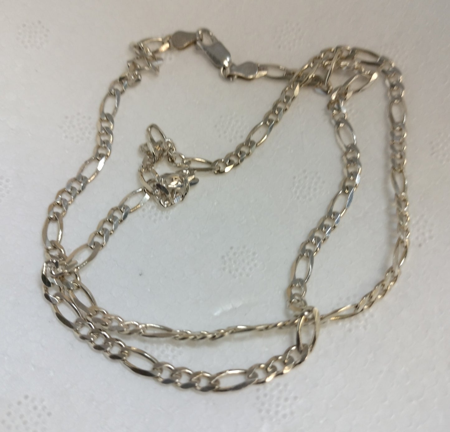 Sterling Silver Figaro Chain