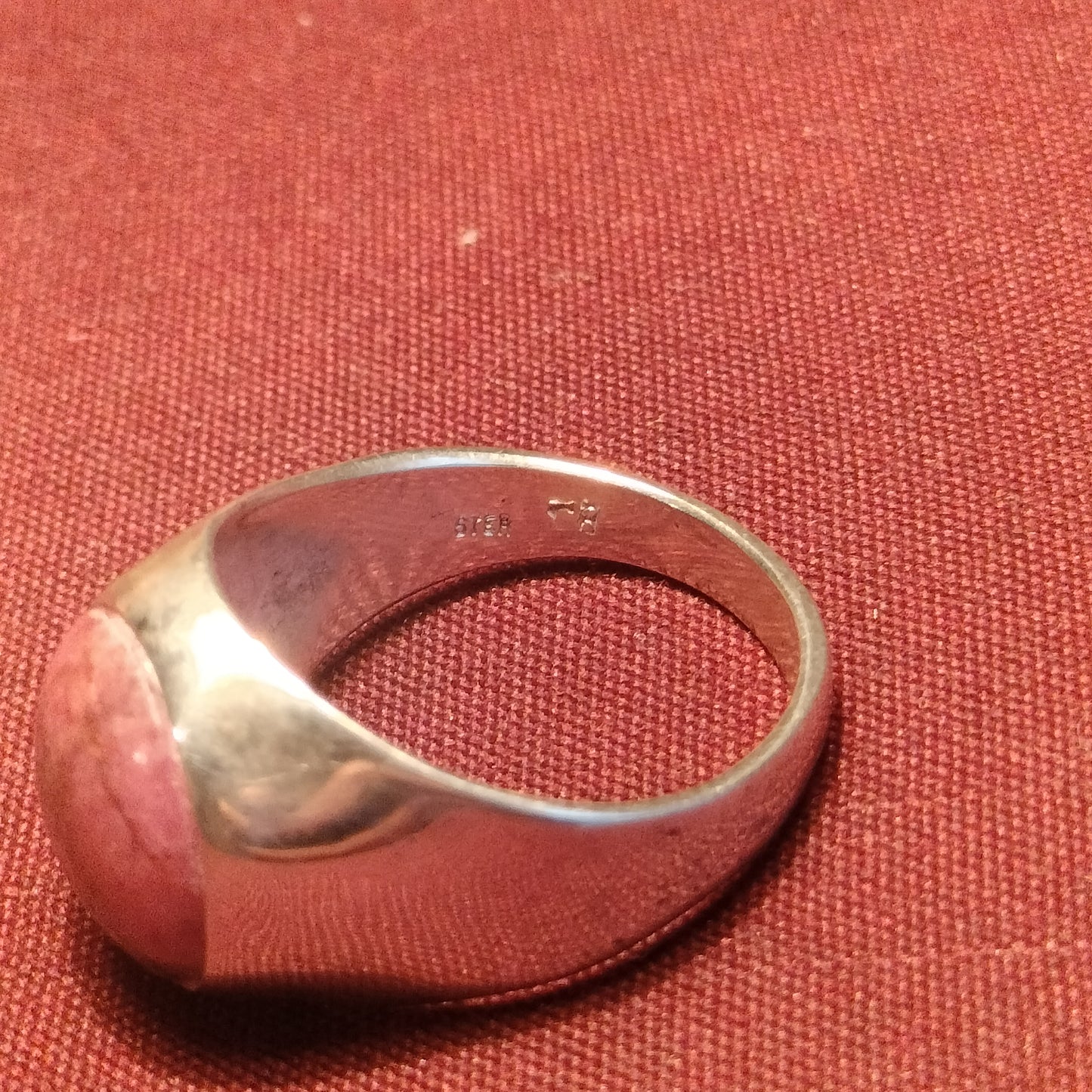 Sterling Silver Rhodonite Ring
