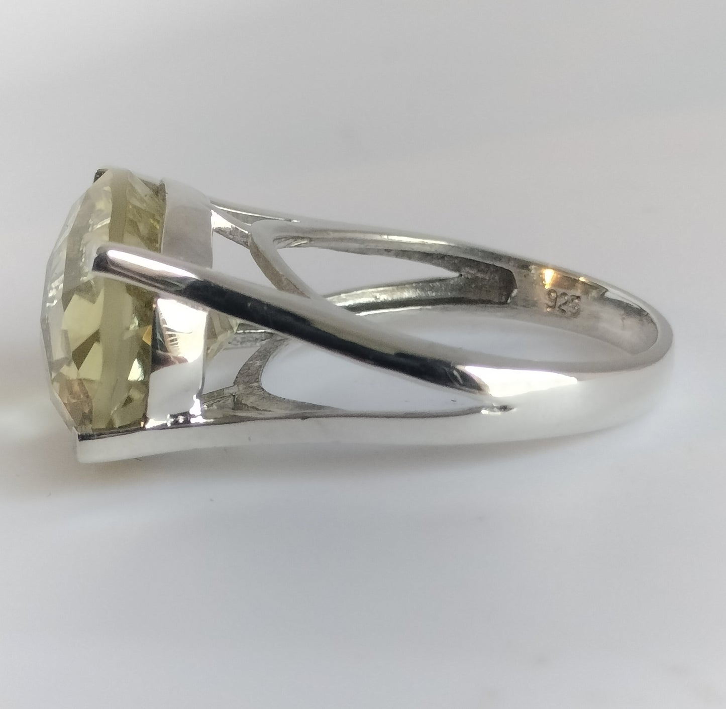 Sterling Silver Lemon Quartz Ring