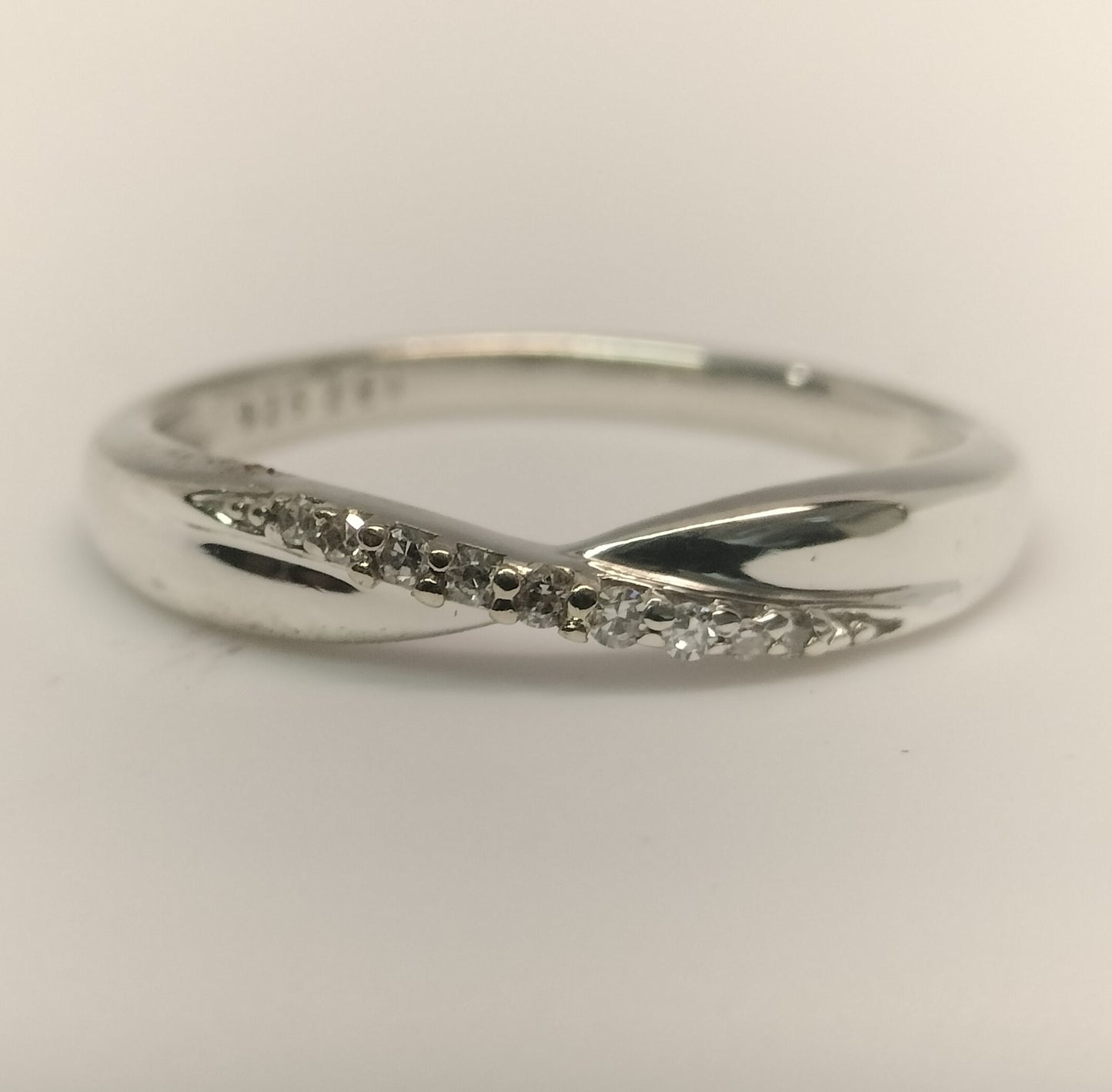 Sterling Silver and Diamond Band
