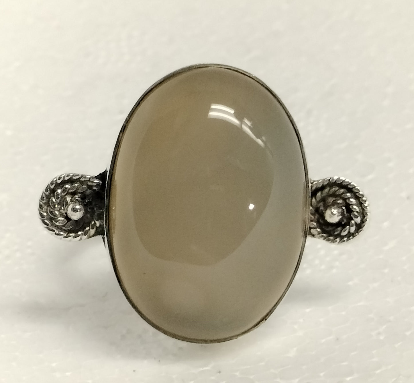 Sterling Silver Agate Ring