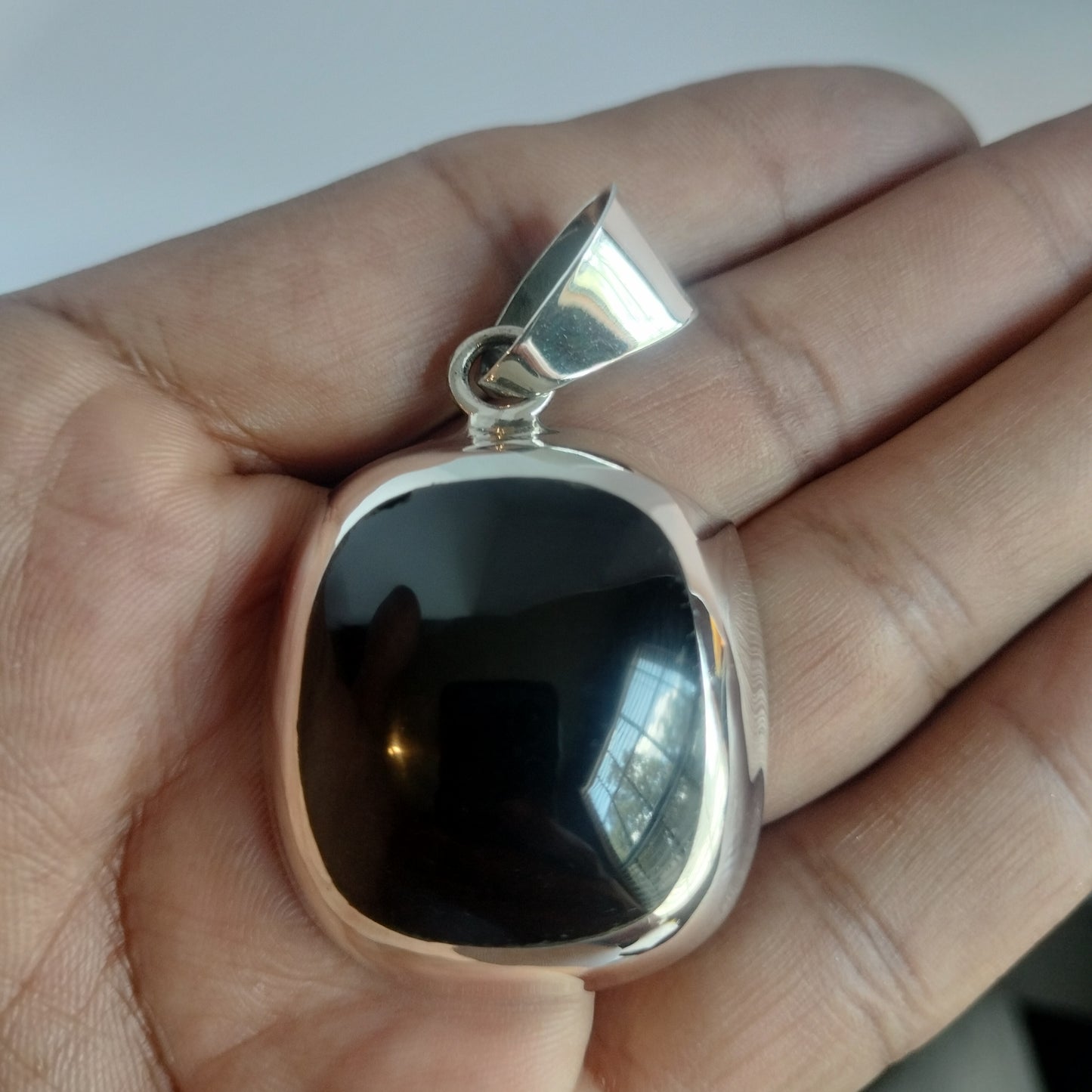 Sterling Silver Onyx Pendant