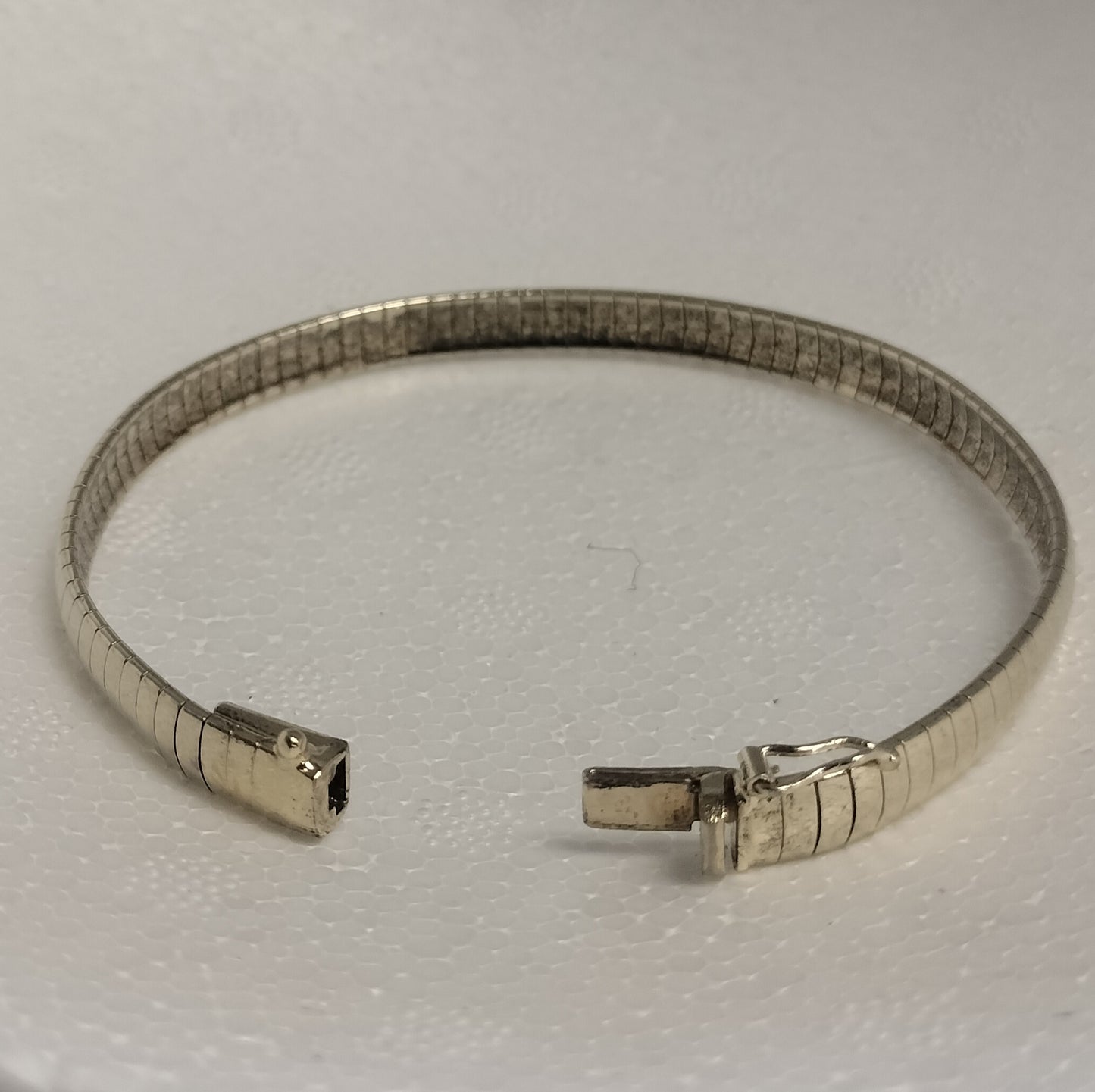 Sterling Silver Gold Plated Omega Bracelet