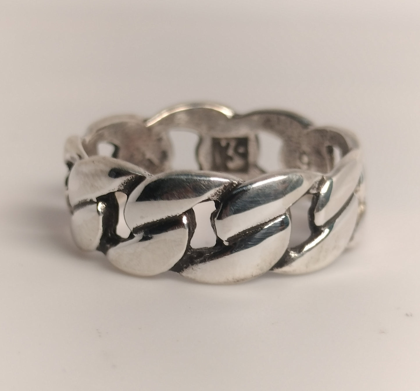 Sterling Silver Cuban Band
