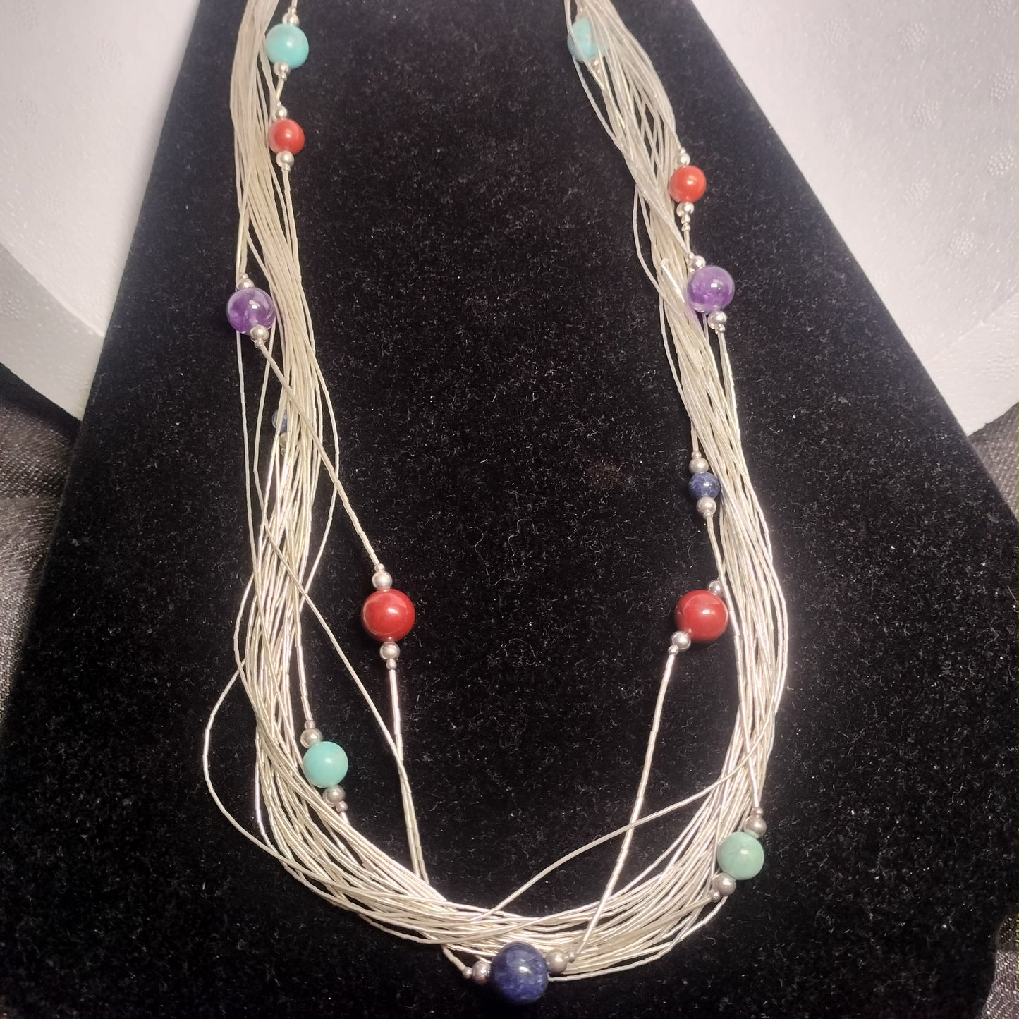 Liquid Sterling Silver Bead Necklace