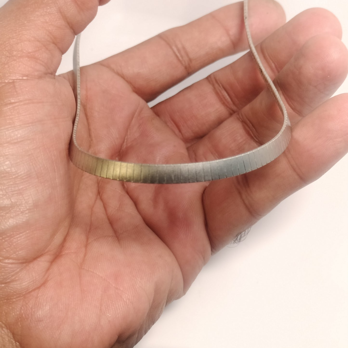 Sterling Silver Omega Necklace
