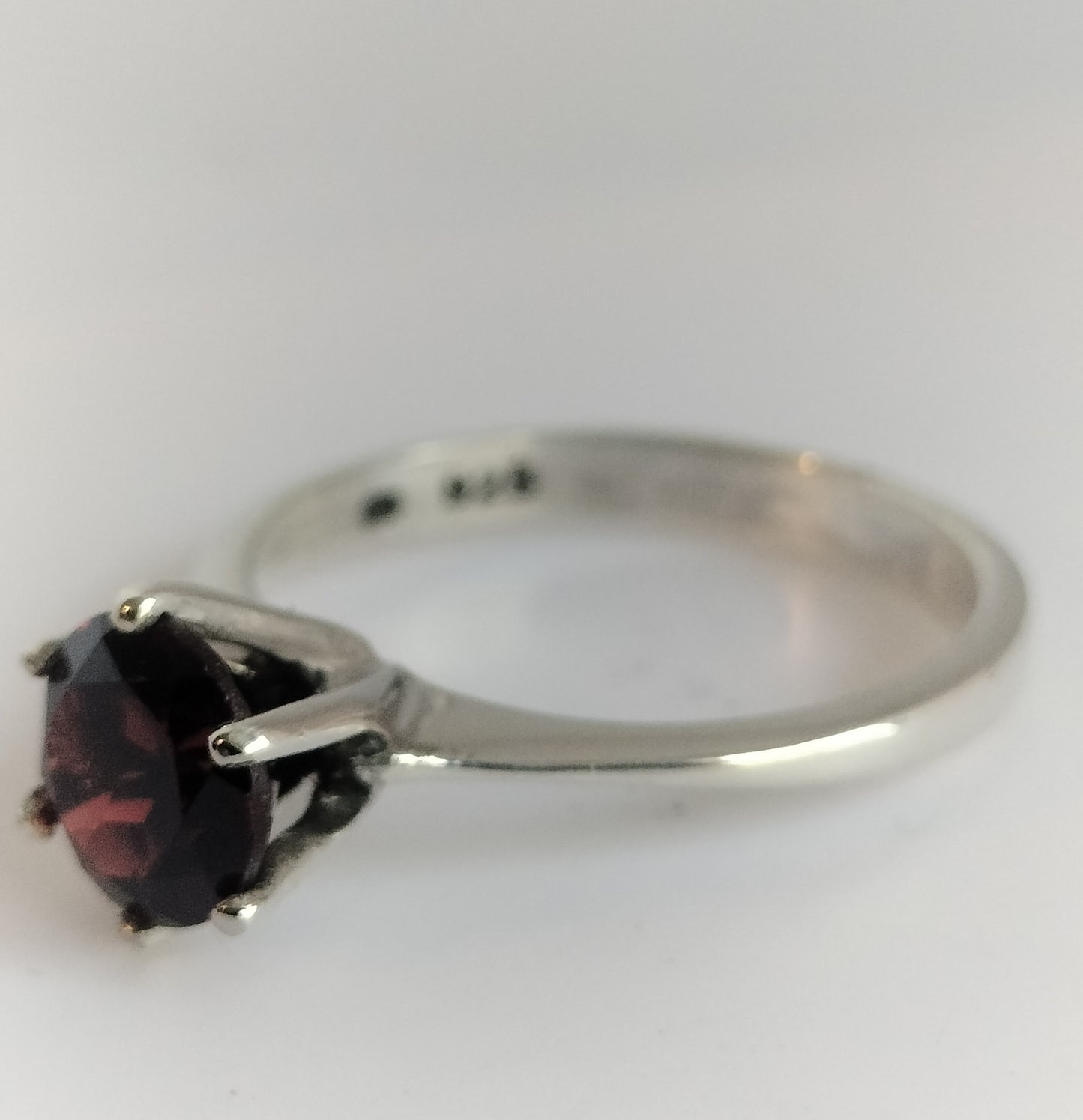 Sterling Silver Garnet Ring