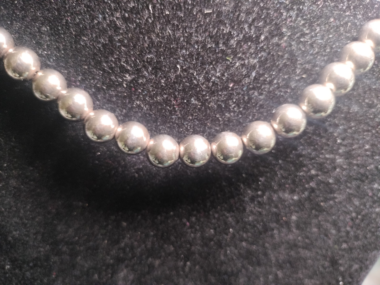 Sterling Silver Beaded Necklace