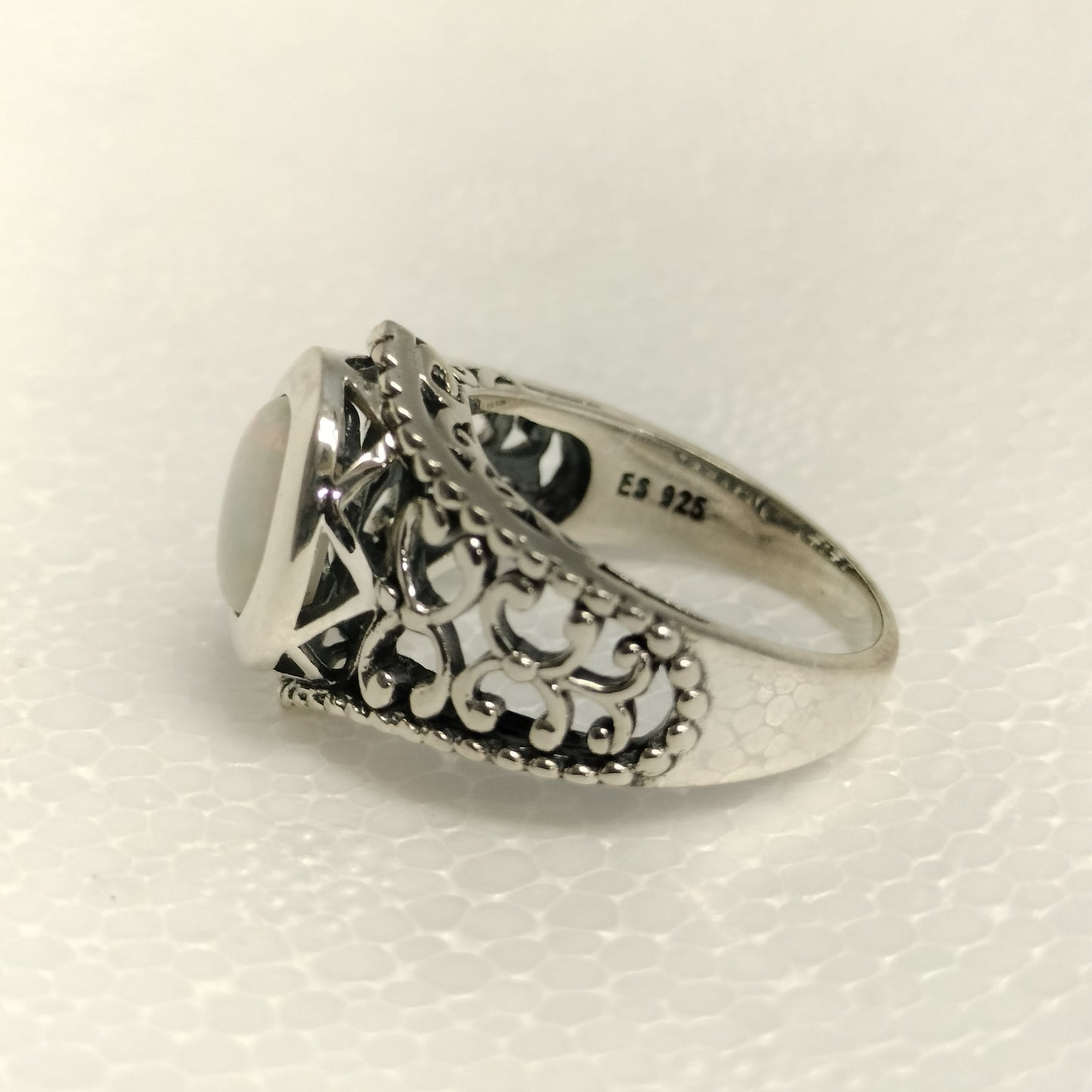 Sterling Silver Opal Ring
