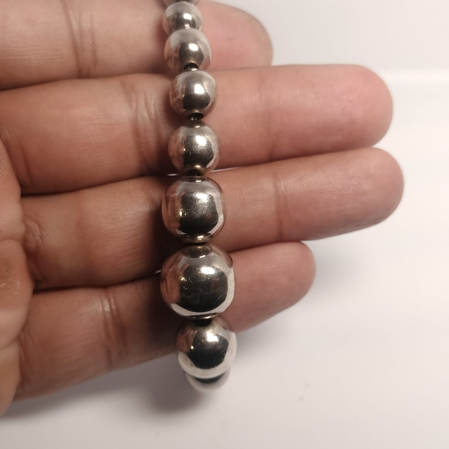 Sterling Silver Bead Bracelet