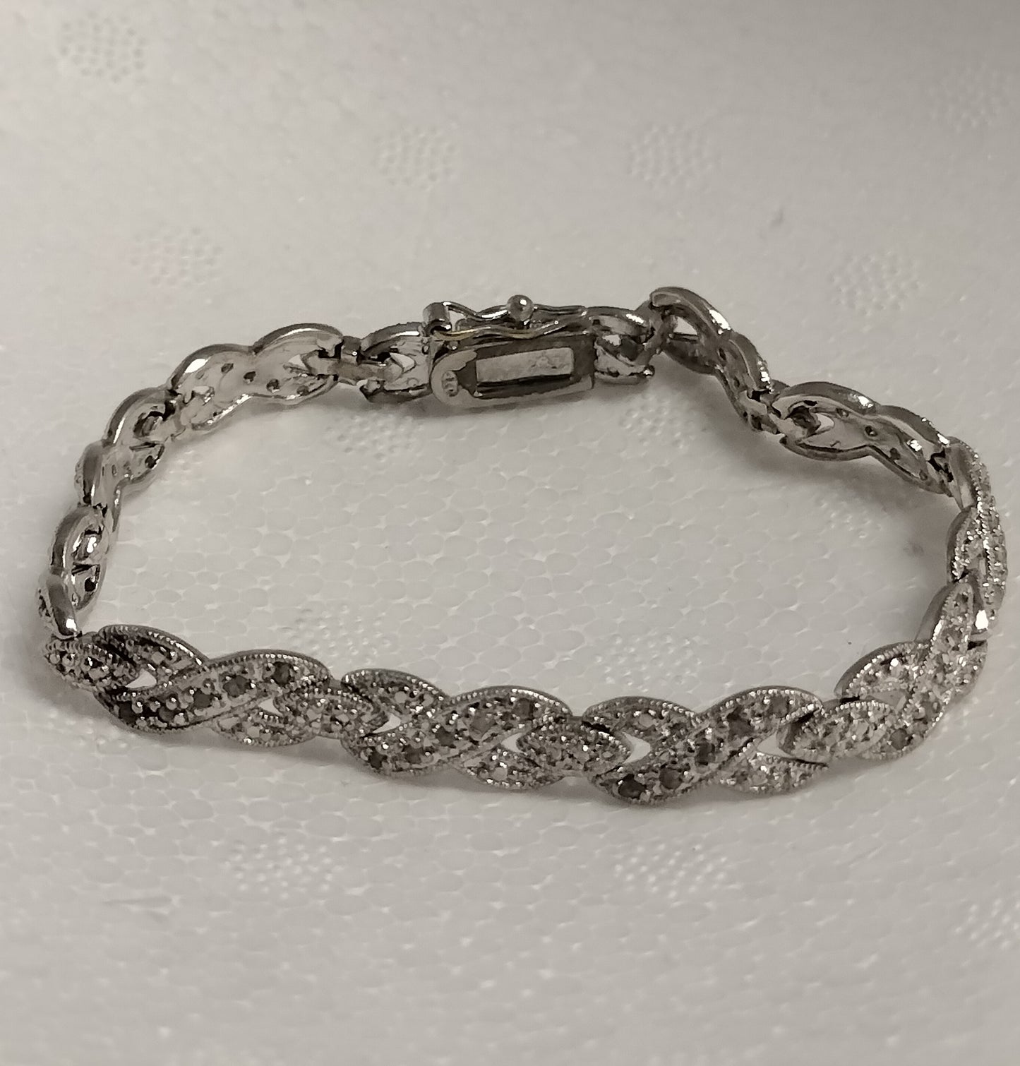 Sterling Silver Diamond Tennis Bracelet