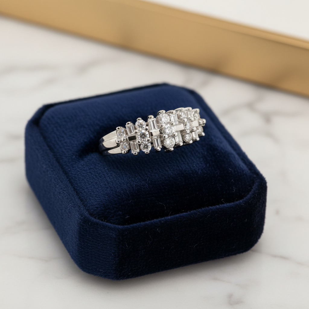 10k Gold Diamond Anniversary Band