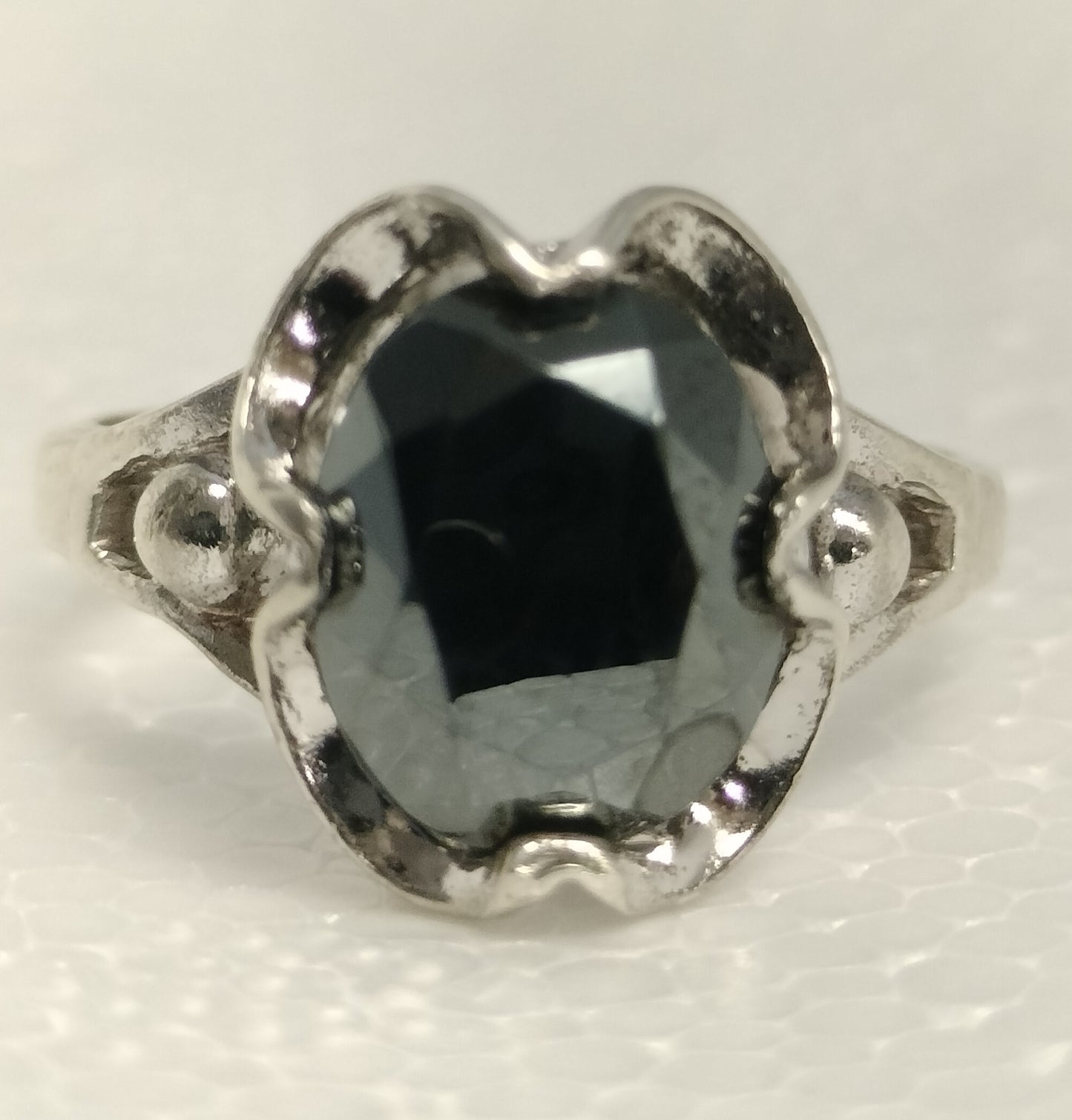 Sterling Silver Hematite Ring