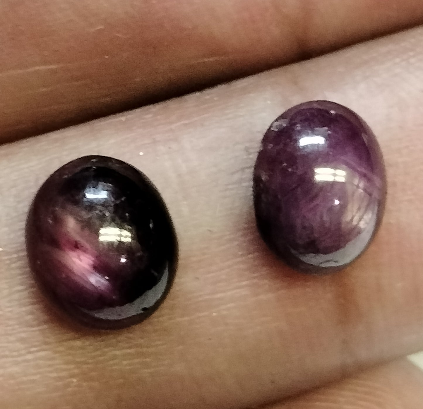 7.6 Carats Star Ruby Matched Pair
